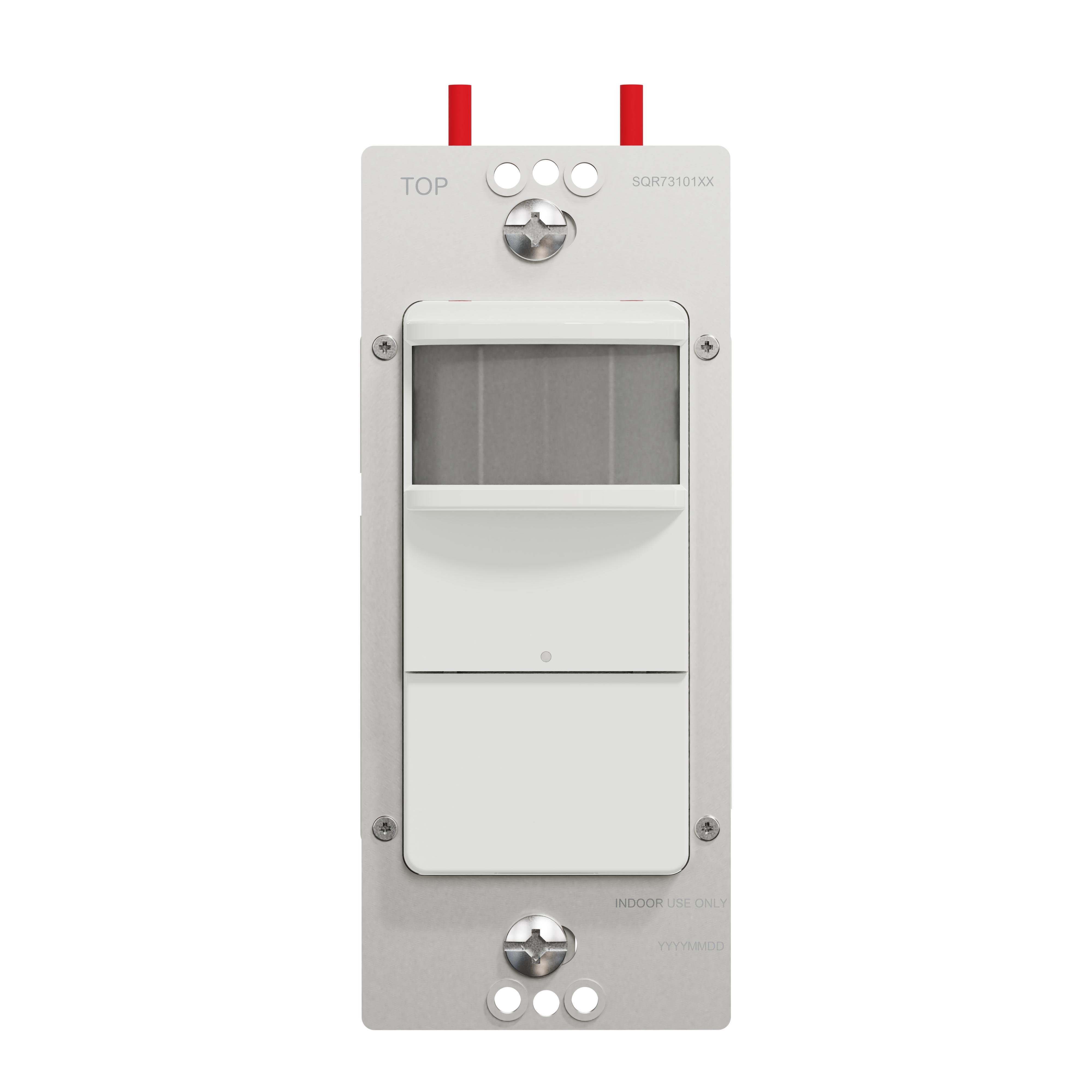 SQR73101WH - Occupancy sensor, X Series, PIR, single pole, 1 way, white, matte finish