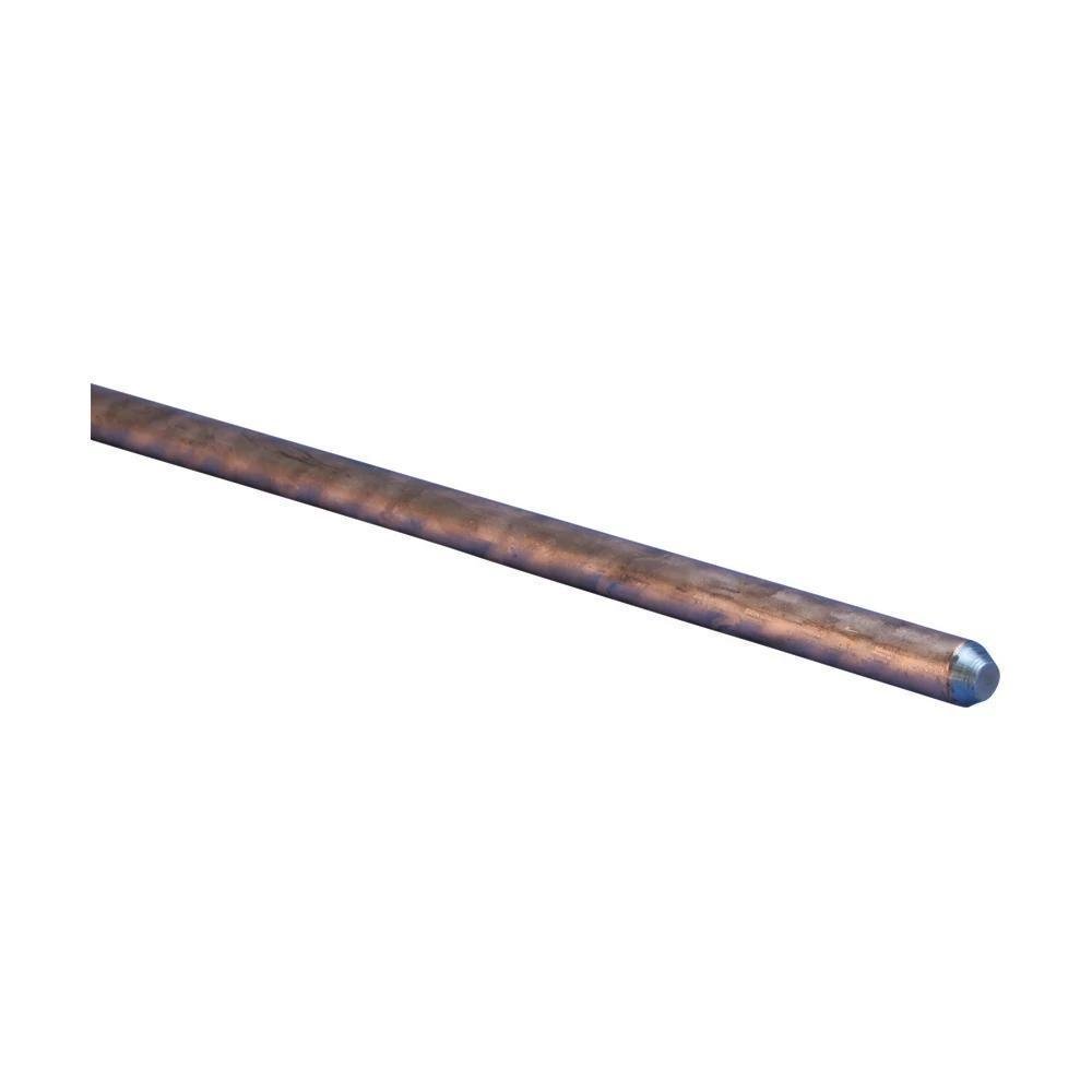 613400 - Copper-Bonded Ground Rod, Pointed, 3/4" dia, 10', 10 mil Plating, 12.6 lb