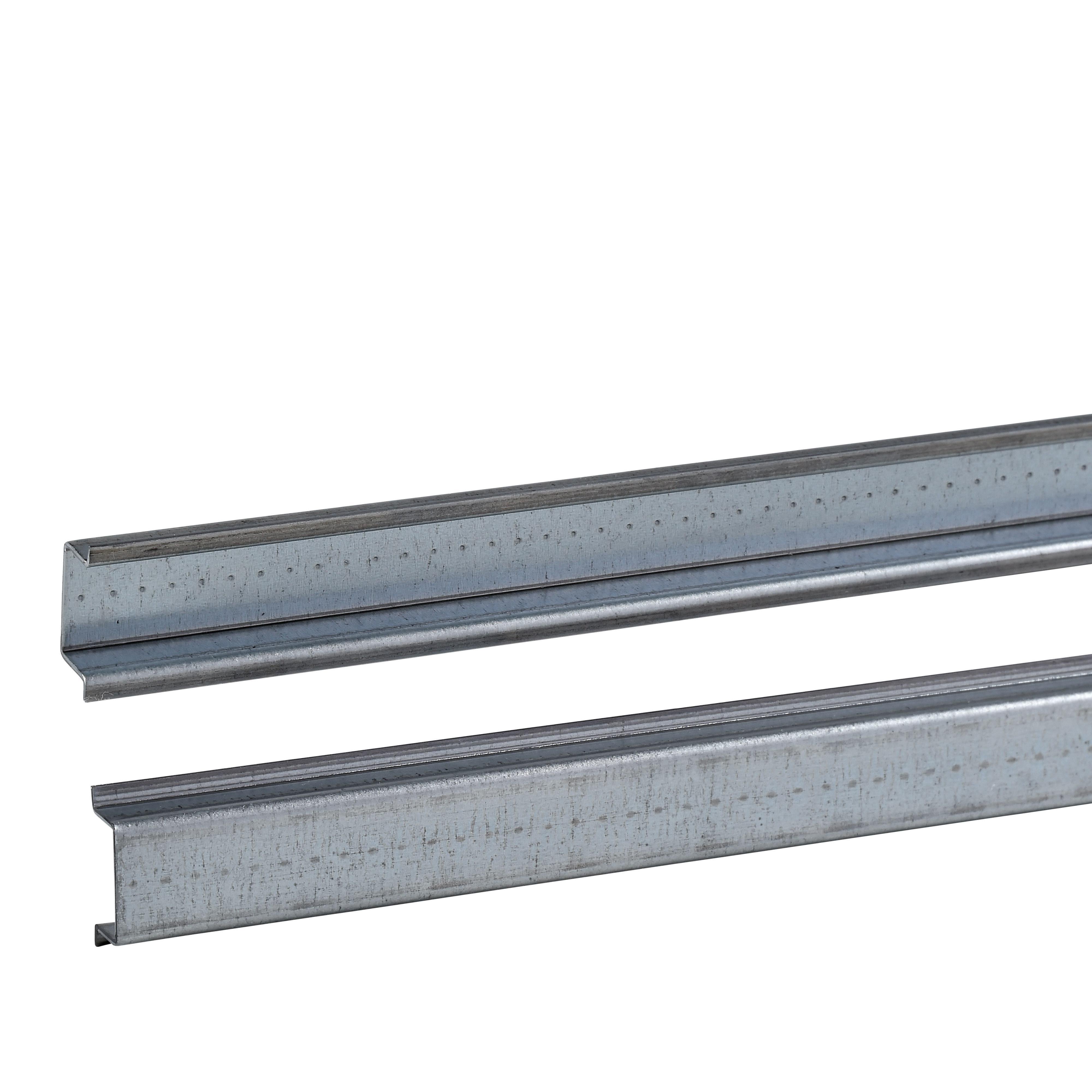 Picture of NSYSDR200D - One symmetric mounting rail perforated 35x15 L2000mm, Order by Multiples of 10 units