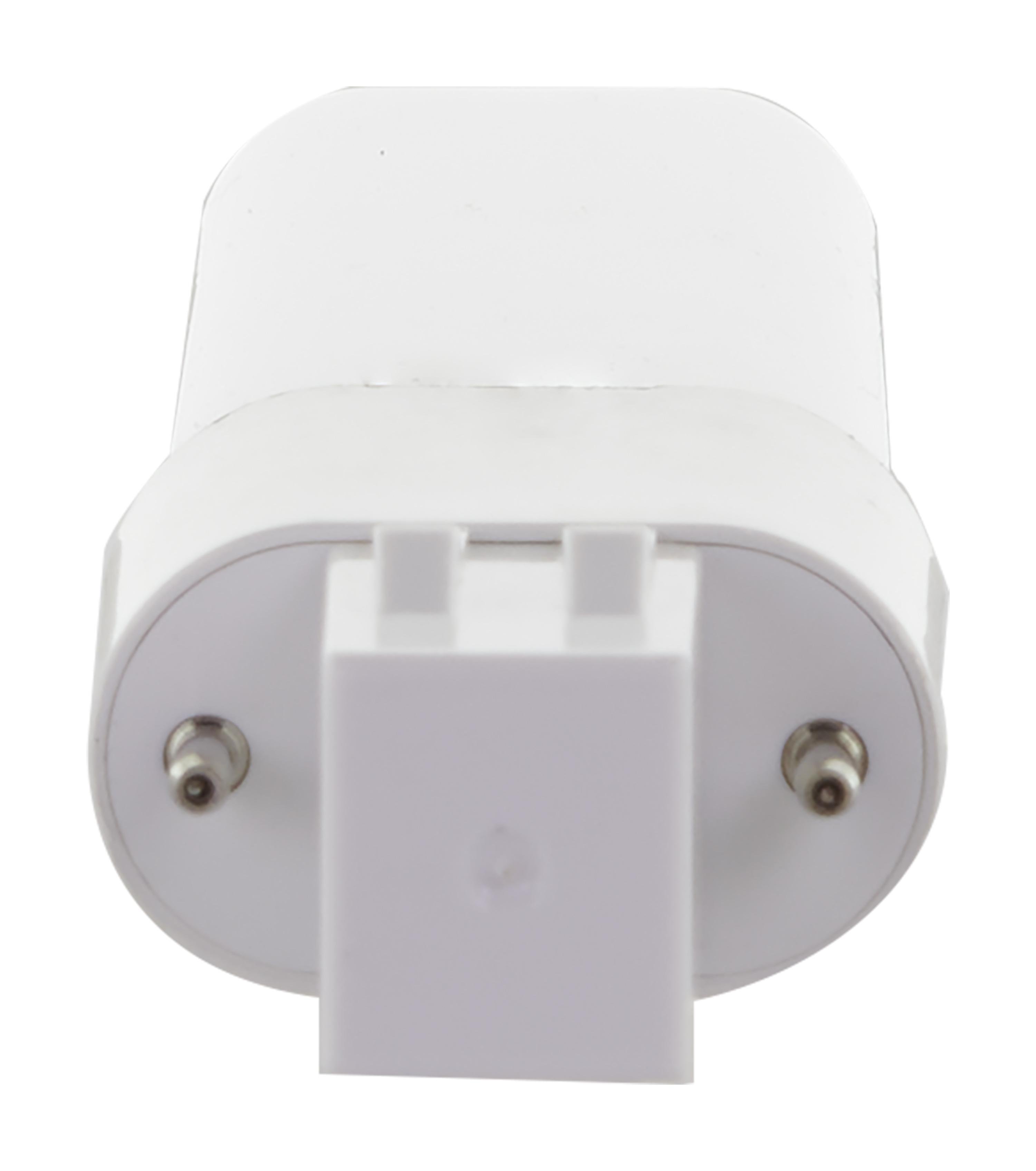 Picture of S11550 - 5.5 Watt LED PL 2-PIN Dual Mode - 2700K - 500 Lumens - GX23 base - 50000 Average rated hours - 120 deg. Beam Angle - Type A/B Ballast Dependent or Ballast Bypass - 120-277 Volt