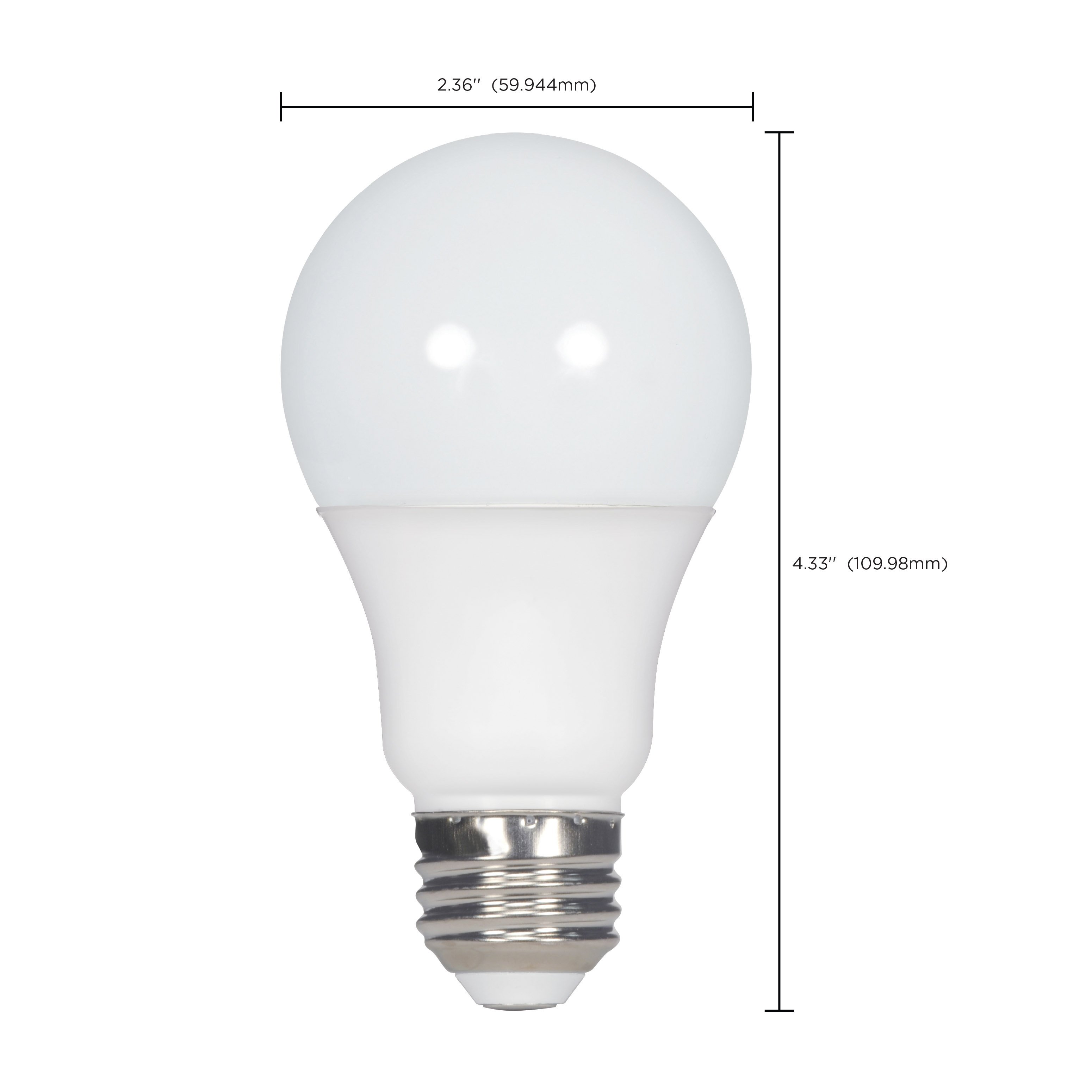 Picture of S8481 - 10 Watt - A19 LED - Frosted - 5000K Medium base - 120 Volt