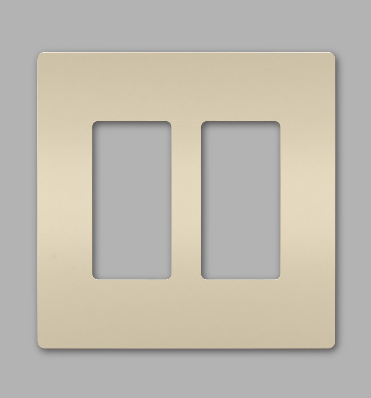 Picture of RWP262LA - radiant® 2-Gang Screwless Wall Plate, Light Almond