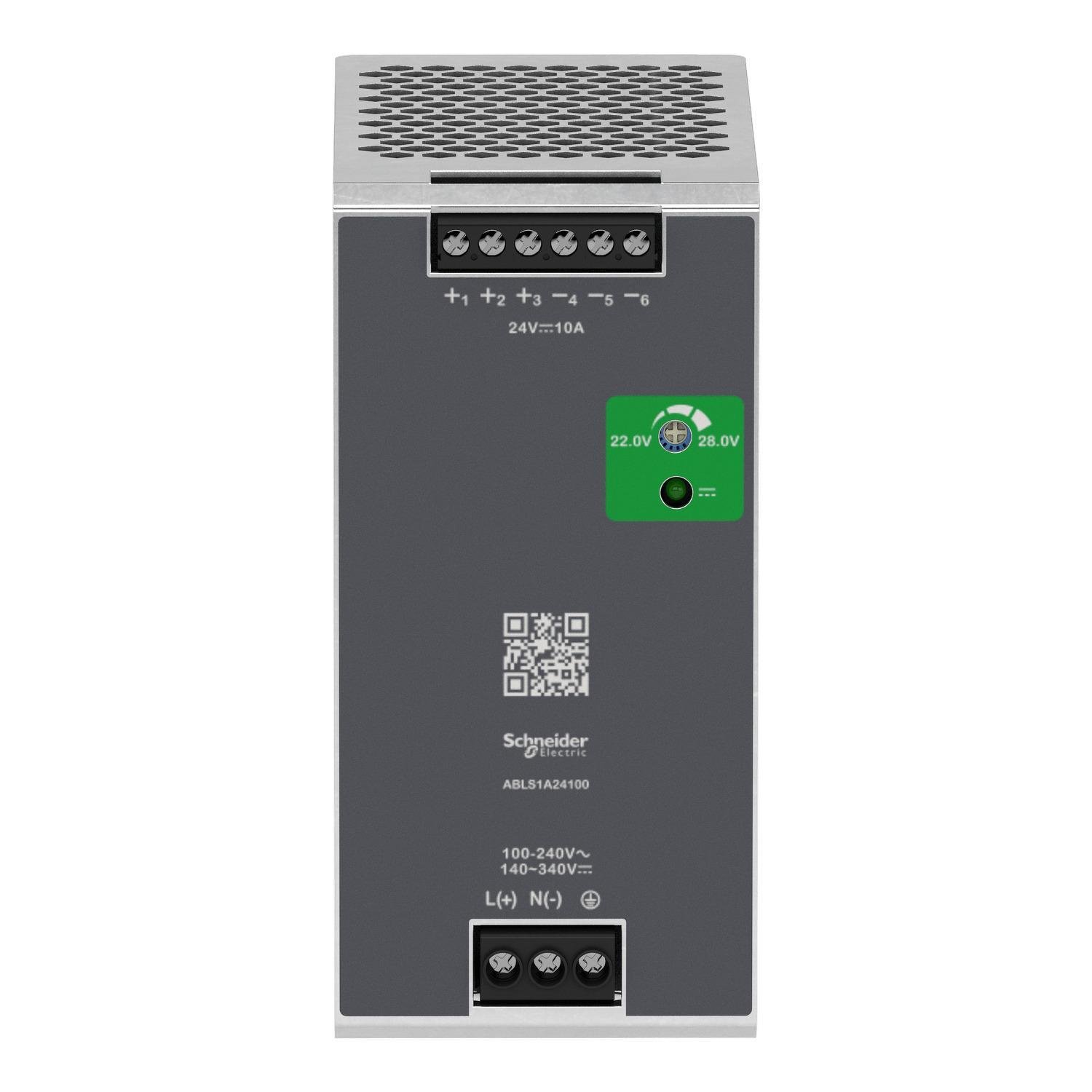 ABLS1A24100 - Regulated Power Supply, 100 to 240V AC, 24V, 10A, single phase, Optimized