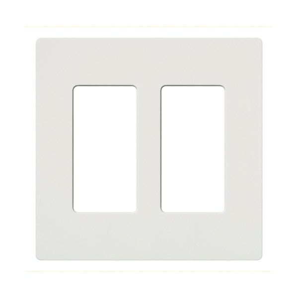CW-2-WH - CLARO WALLPLATE 2 GNG WH