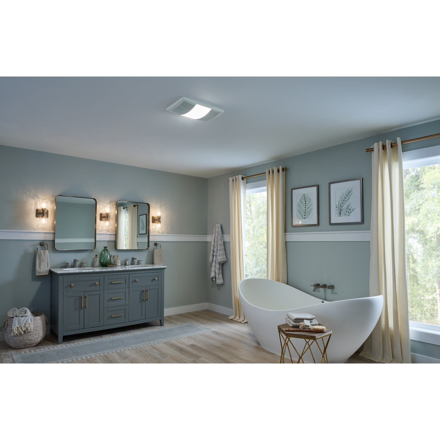 Picture of BHFLED110 - PowerHeat Series 110 CFM Ceiling Bathroom Exhaust Fan with Heater and CCT LED Lighting