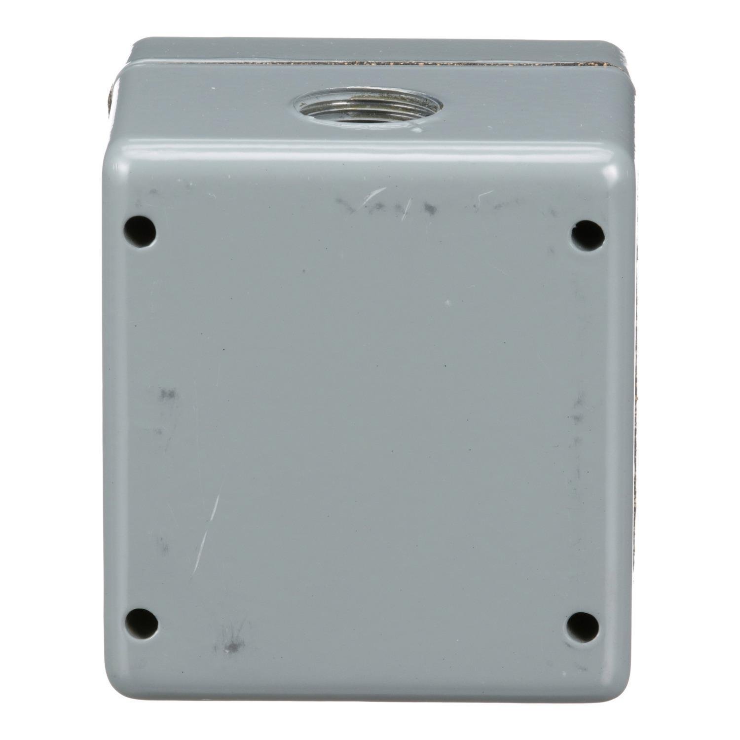 Picture of 9001KY1 - 30mm Push Button, Types K or SK, empty push button enclosure, cast aluminium, one 30 mm hole, NEMA 4 and 13