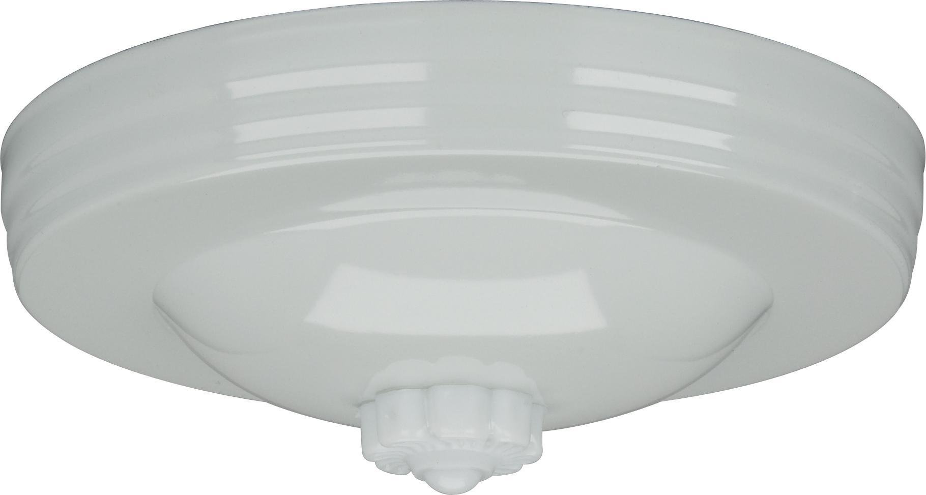 90-045 - Blank Up Kit, White Finish, 5" Diameter, 7/16" Center Hole, Includes Hardware