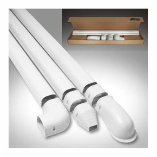84125 - Fortress Lineset Covers 4.5" 12'Wall Duct Kit, Ivory 122