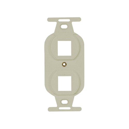 WP1062-LA - 2 Port Keystone Duplex Type-106 Wall Strap, Light Almond WP1062-LA