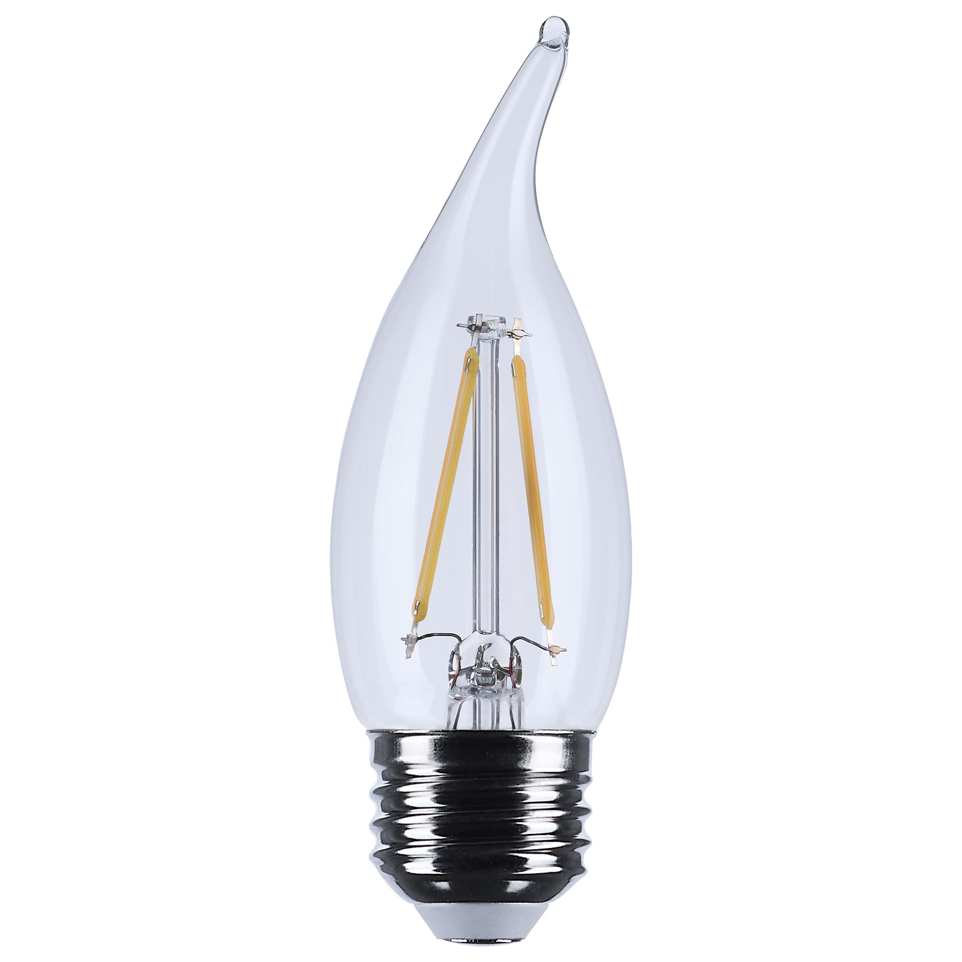Picture of S21310 - 3 Watt CA10 LED Lightbulb; Clear; Medium