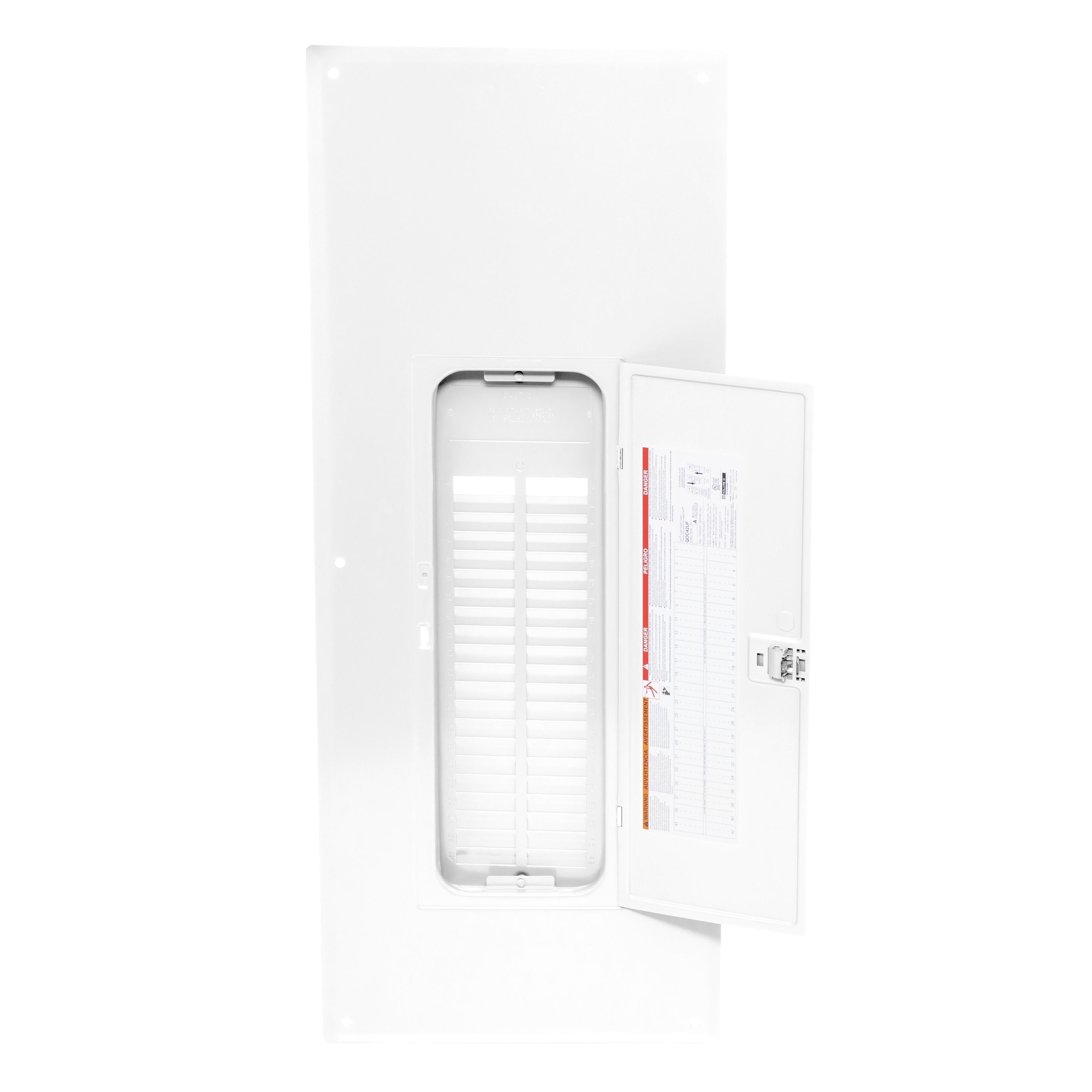 QOC42UFW - Replacement cover, QO, for 42 space load center, flush, white