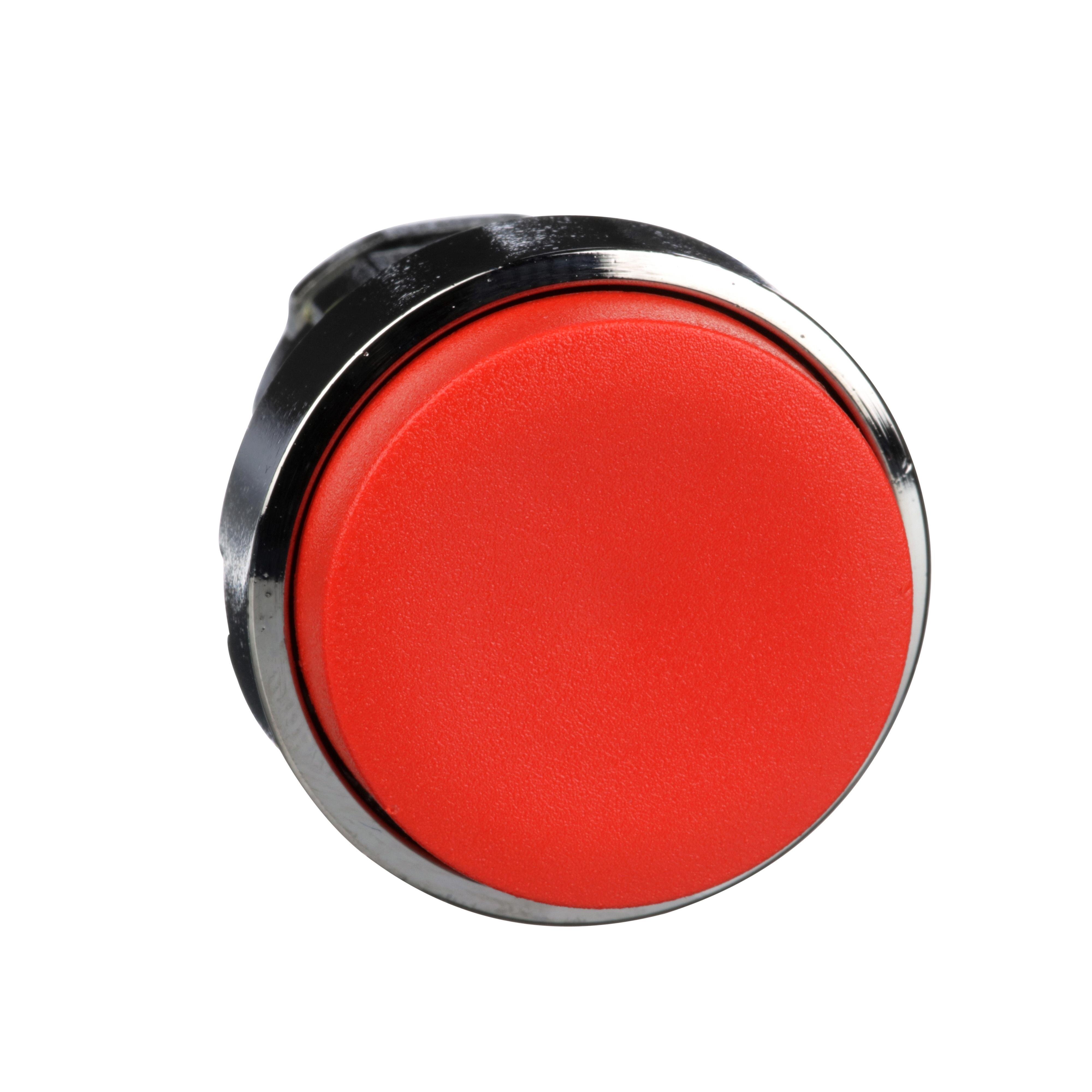 Picture of ZB4BL4 - Harmony, 22mm Push Button, no guard push button head, spring return, red, unmarked