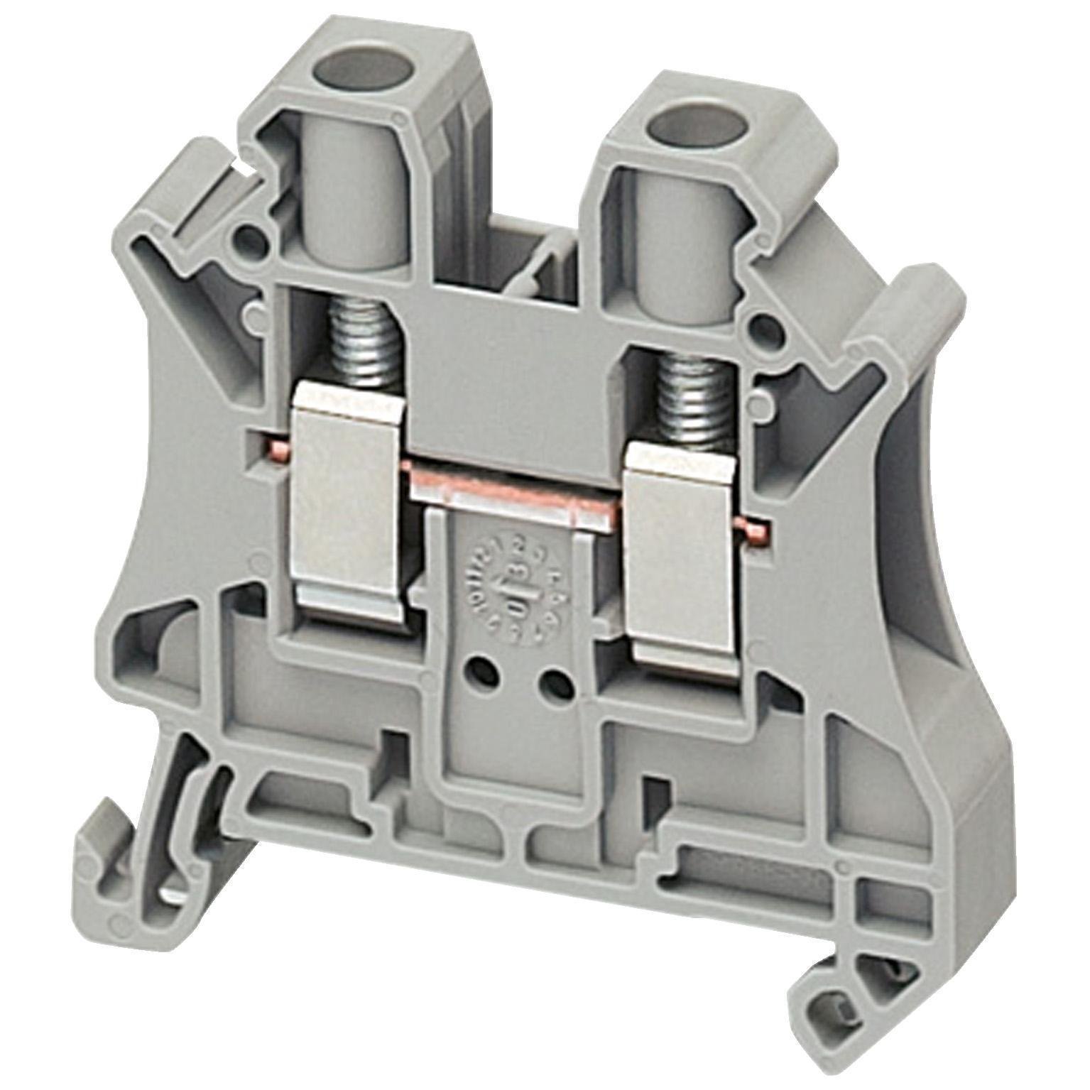 Picture of NSYTRV62 - Terminal block, Linergy TR, grey, 70mm², passthrough, 2 points, set of 10