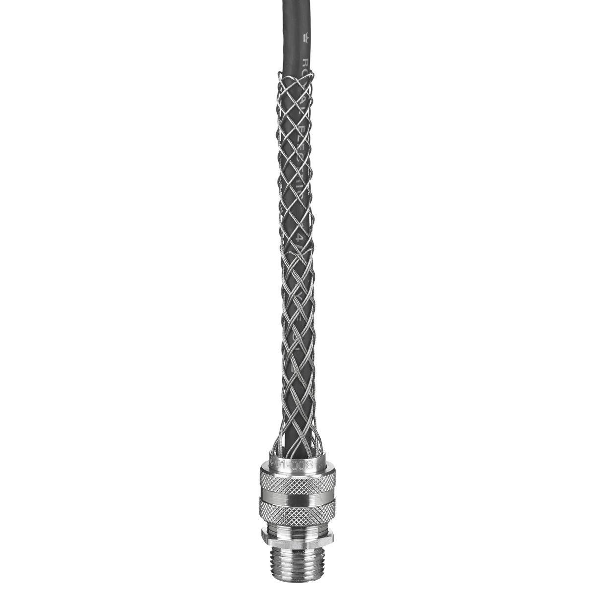 7401017 - Kellems Wire Management, Deluxe Cord Grips, Straight Male, .500-.625", 3/4" with Mesh