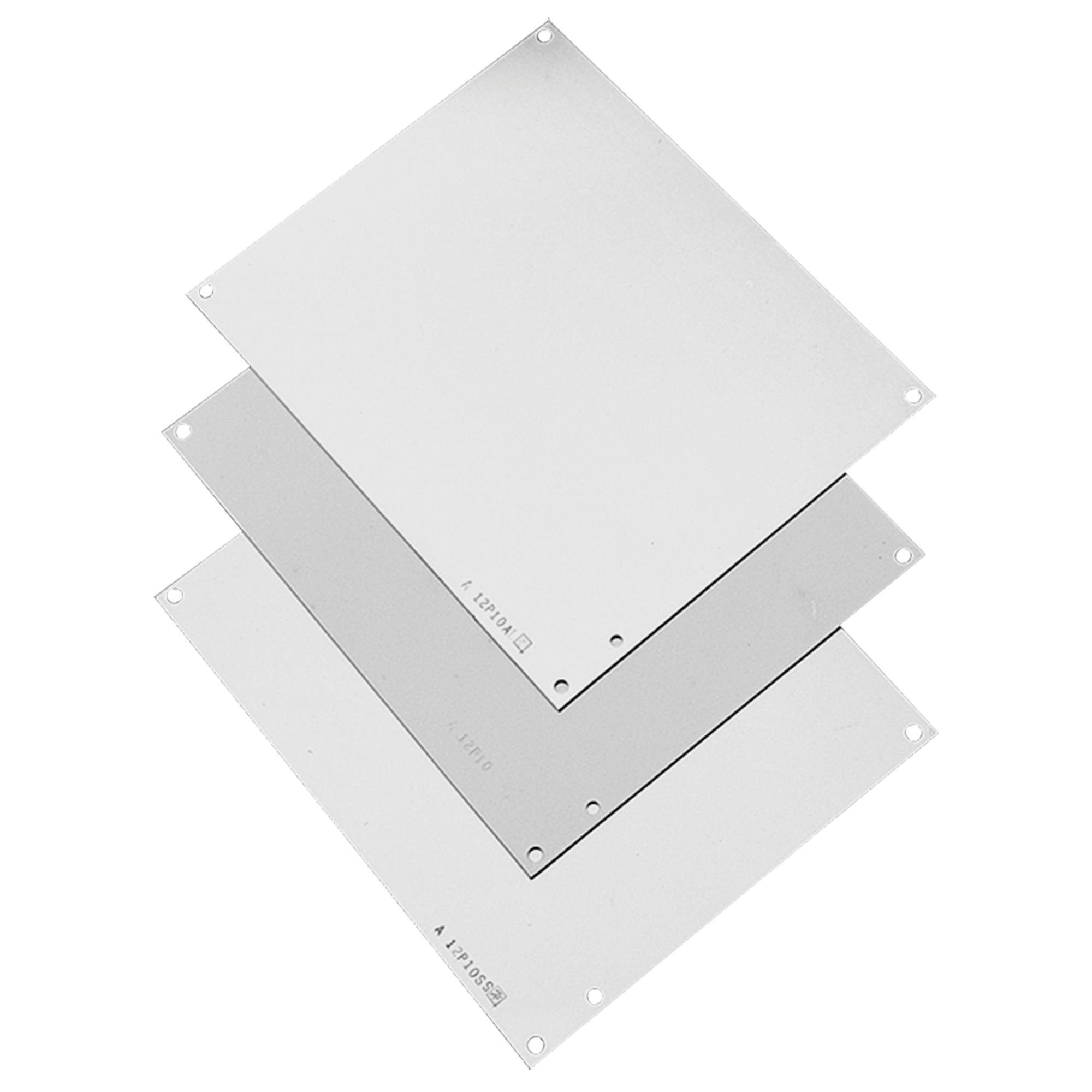 Picture of A8P8 - Panel for Junction Box, fits 8x8 Box, White, Mild Steel