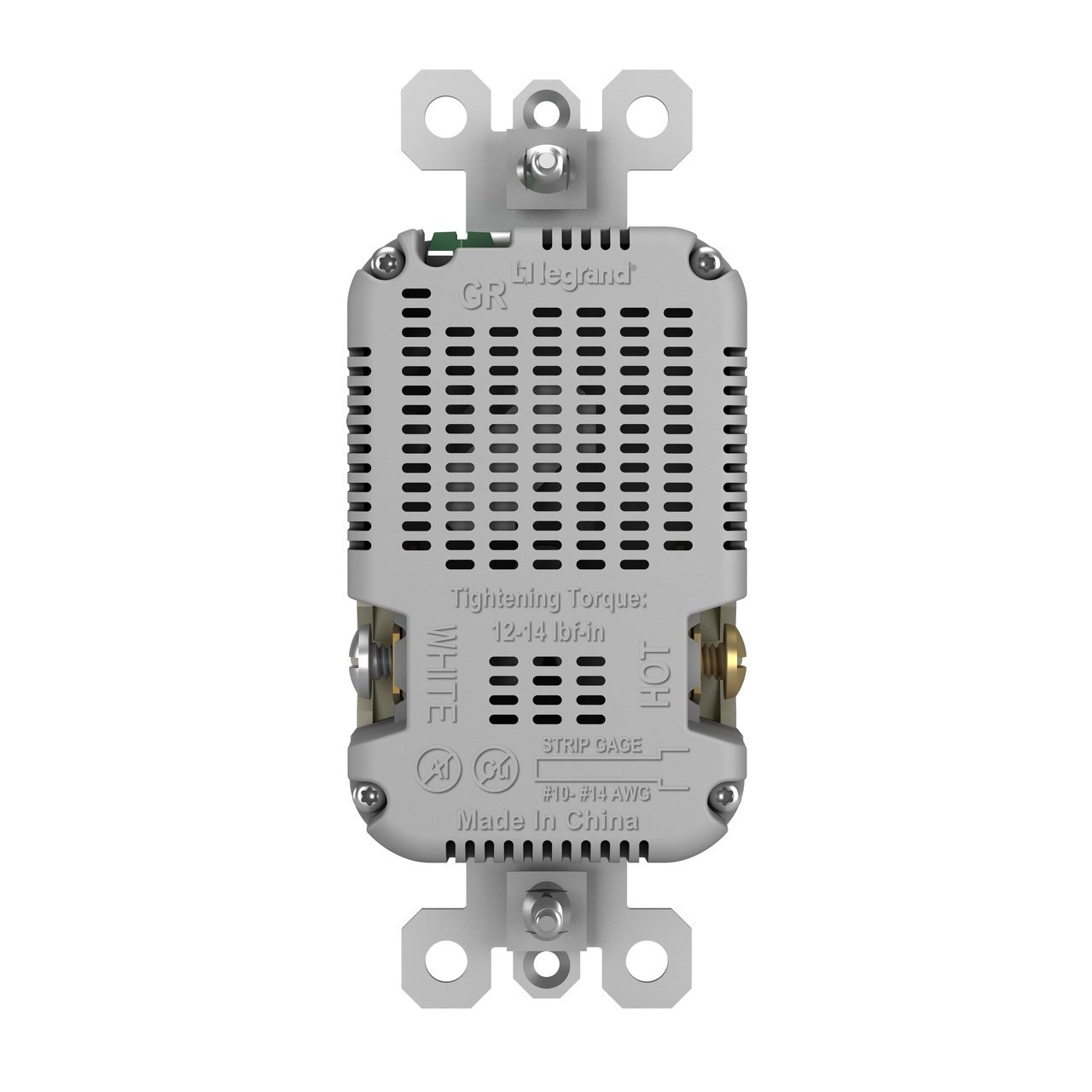 Picture of TM-826USBNICC6 - radiant® 15A Tamper-Resistant USB Outlet, Nickel