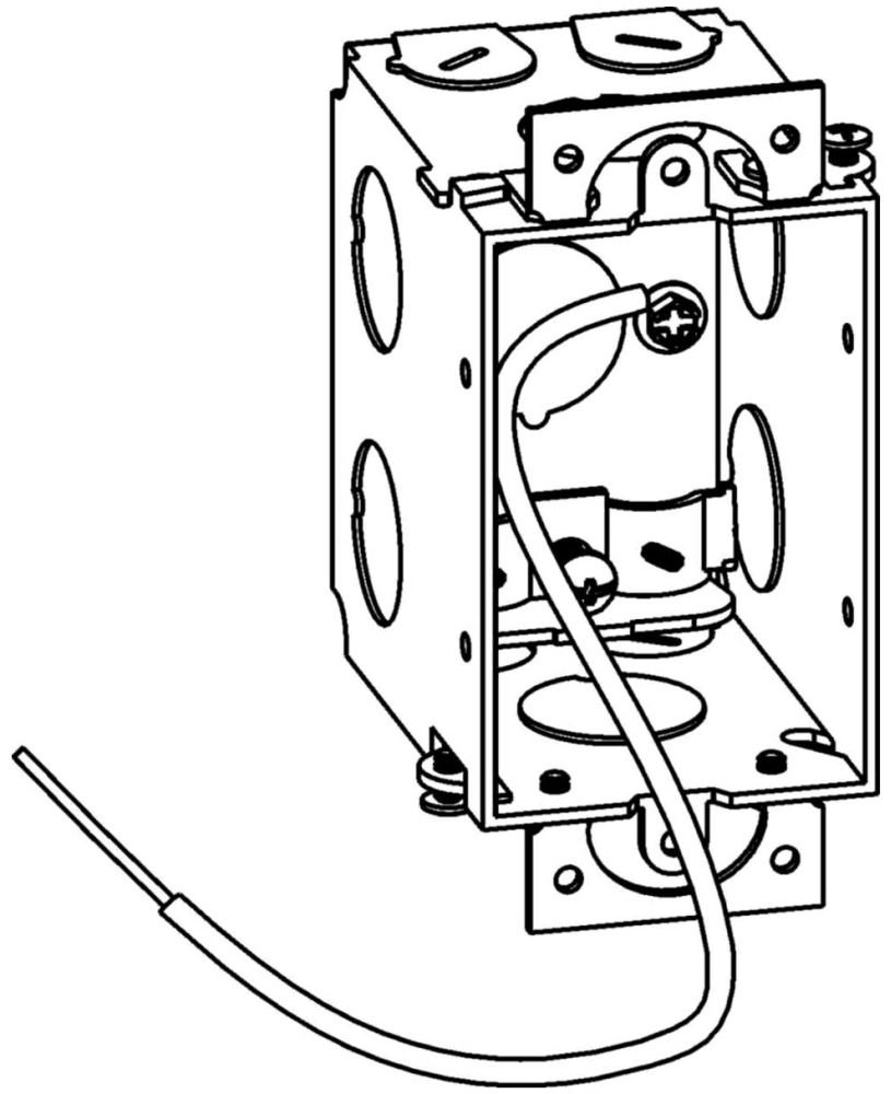 GMB-1-NM - 2-3/4" DEEP, GANGABLE 1-GANG SWITCH BOX WITH NM CABLE CLAMPS