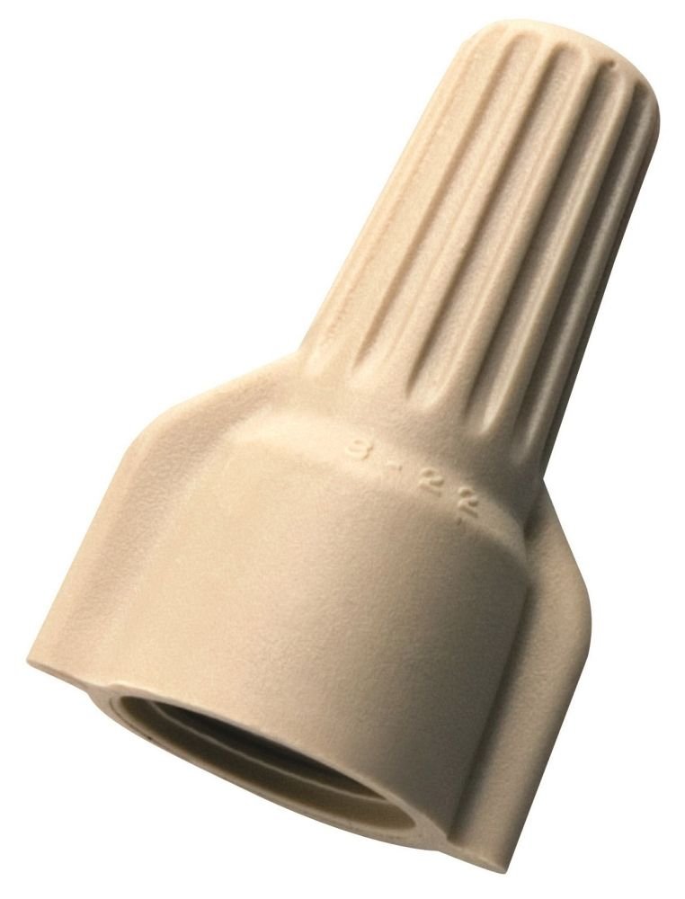 WT41-500JR - WingTwist® Wire Connector, Model WT41 Tan, Jar of 500
