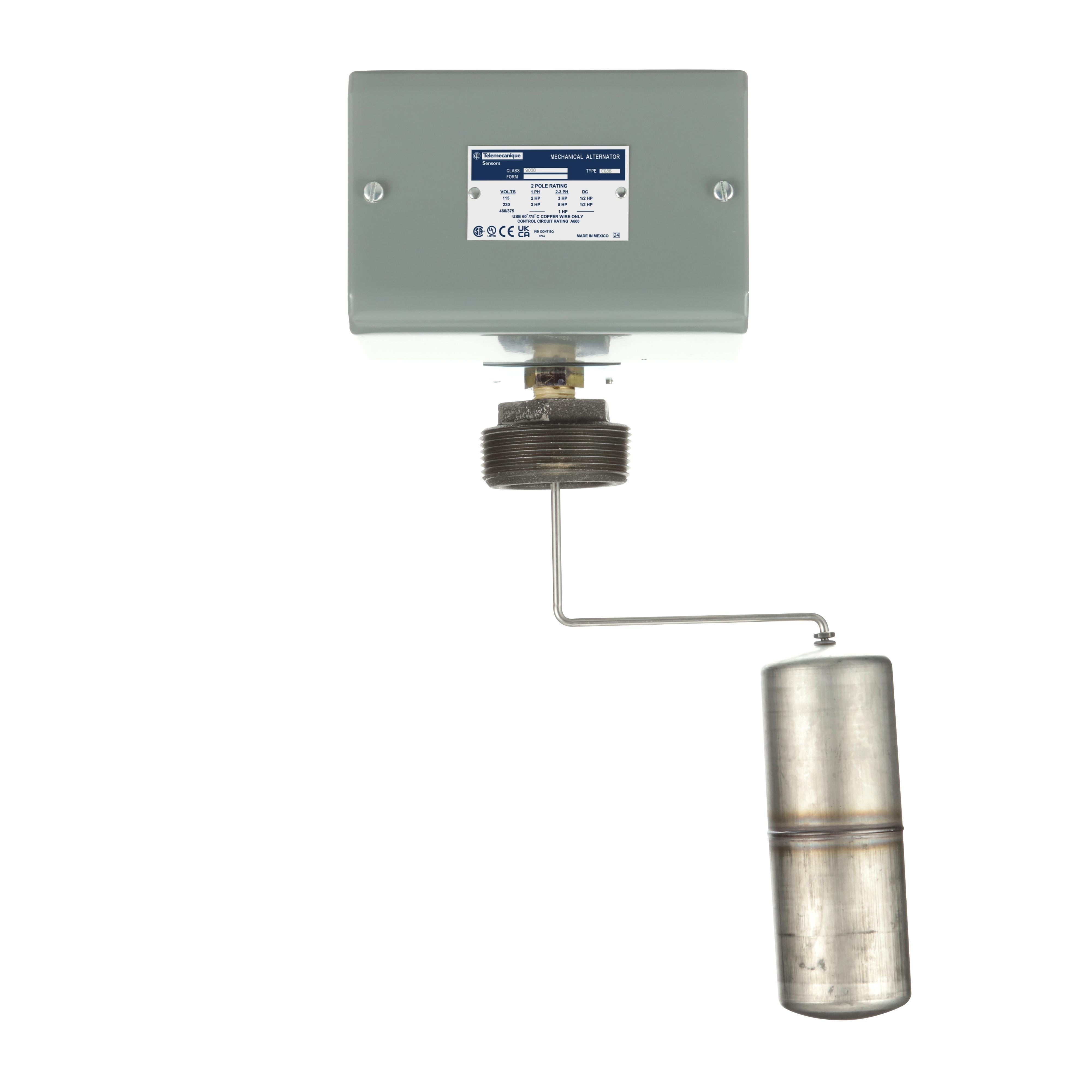 9038CG36 - Telemecanique 9038CG36 Type C Mechanical Alternator Float Switch, 575 VAC