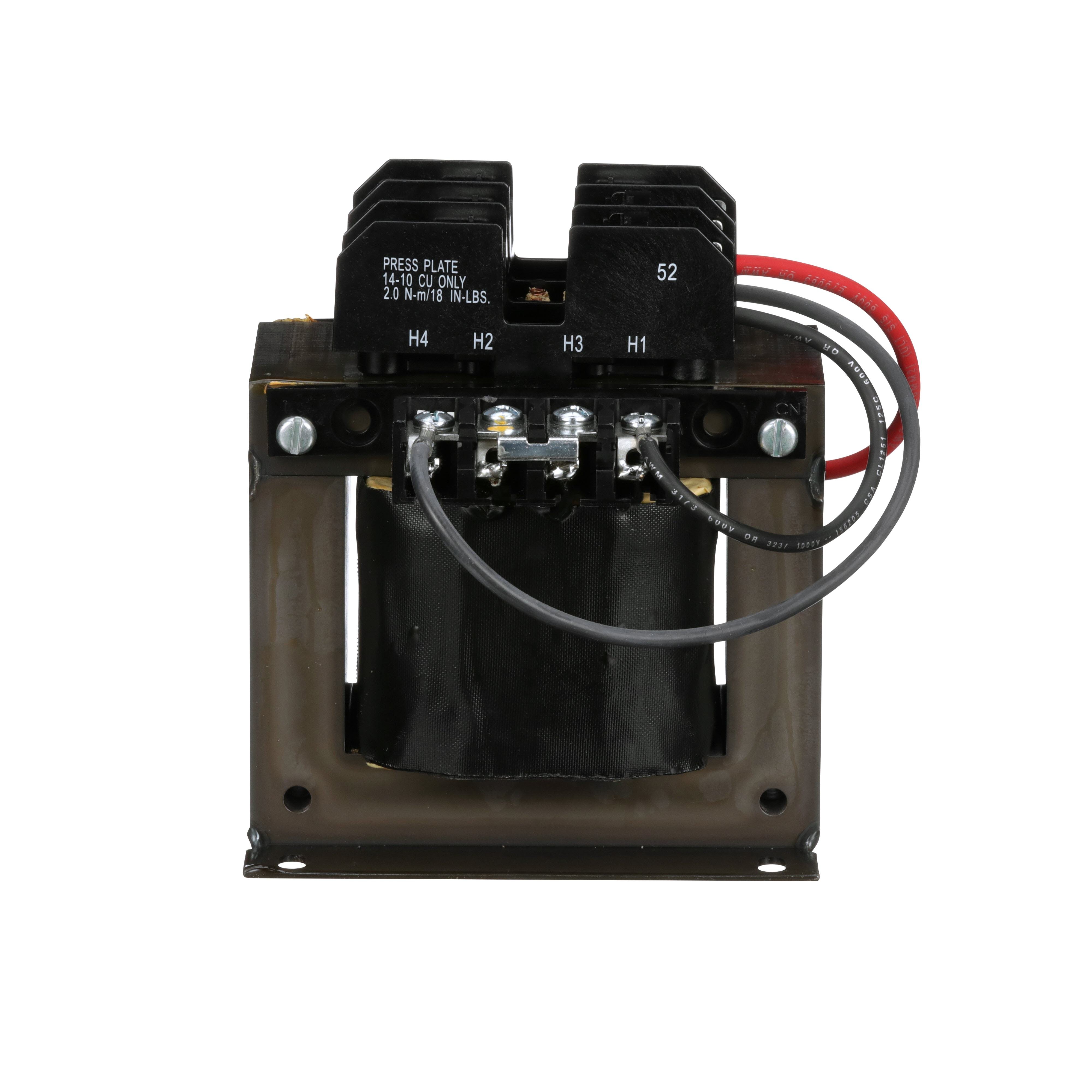 Picture of 9070TF350D1 - Industrial control transformer, Type TF, 1 phase, 350VA, 240x480V primary, 120V secondary, 50/60Hz