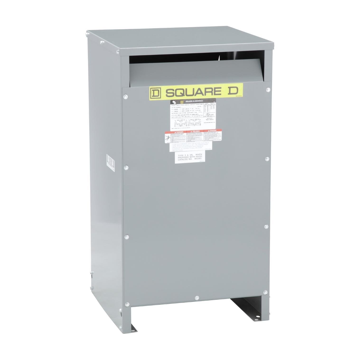 EE50S3H - Transformer, dry type, DOE 2016, 50kVA, 1 phase, 240x480V primary, 120/240V secondary, 18H, 150C rise