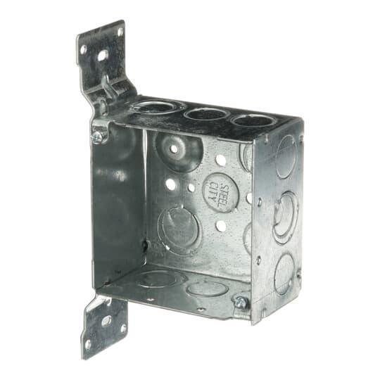 Picture of 52171 CV1/2 3/4 - 4" Square Box Box Steel 1/2" & 3/4"E Knockouts