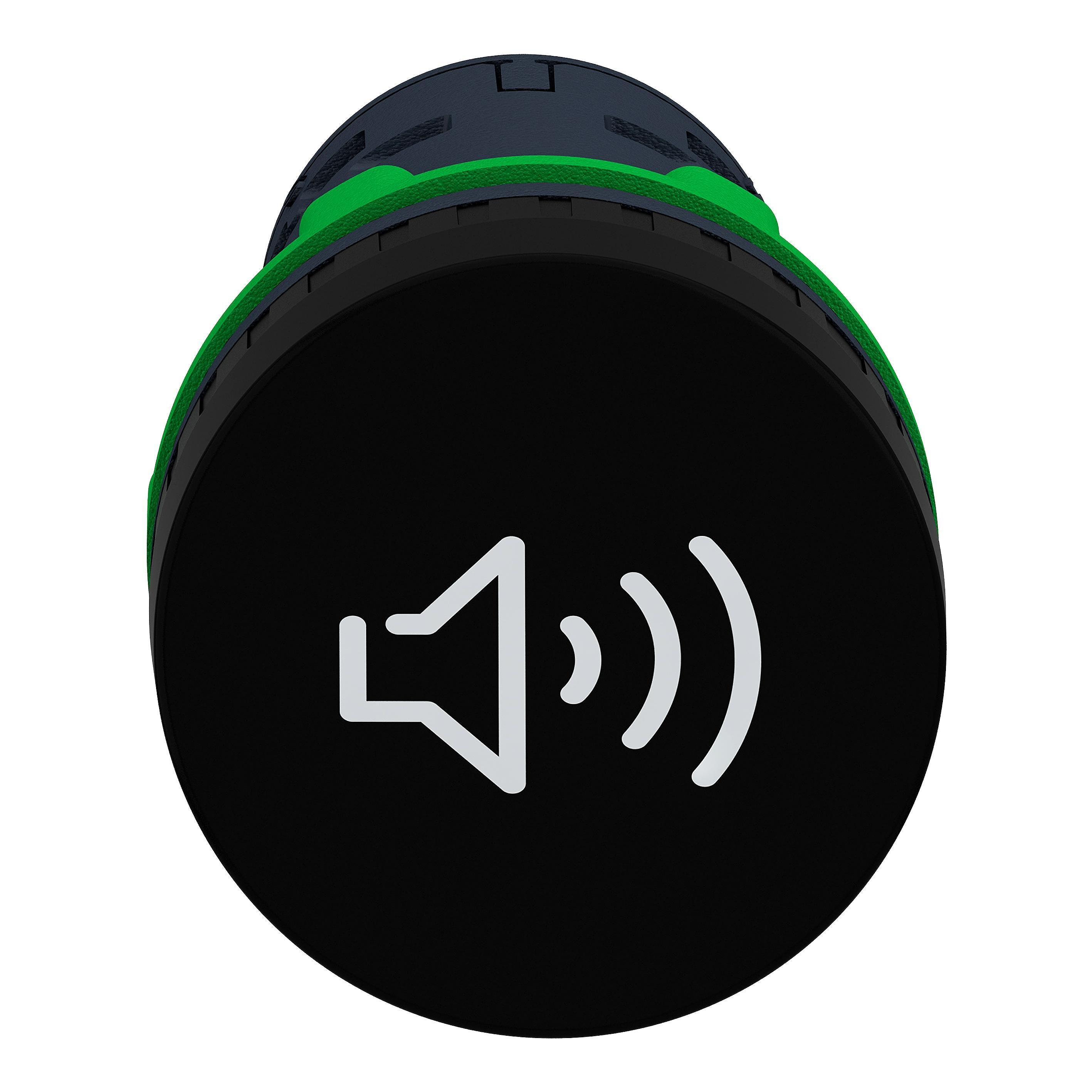 Annunciator, Harmony XB5, Complete buzzer, plastic, 22mm, continuous or intermittent tone, 24V AC DC