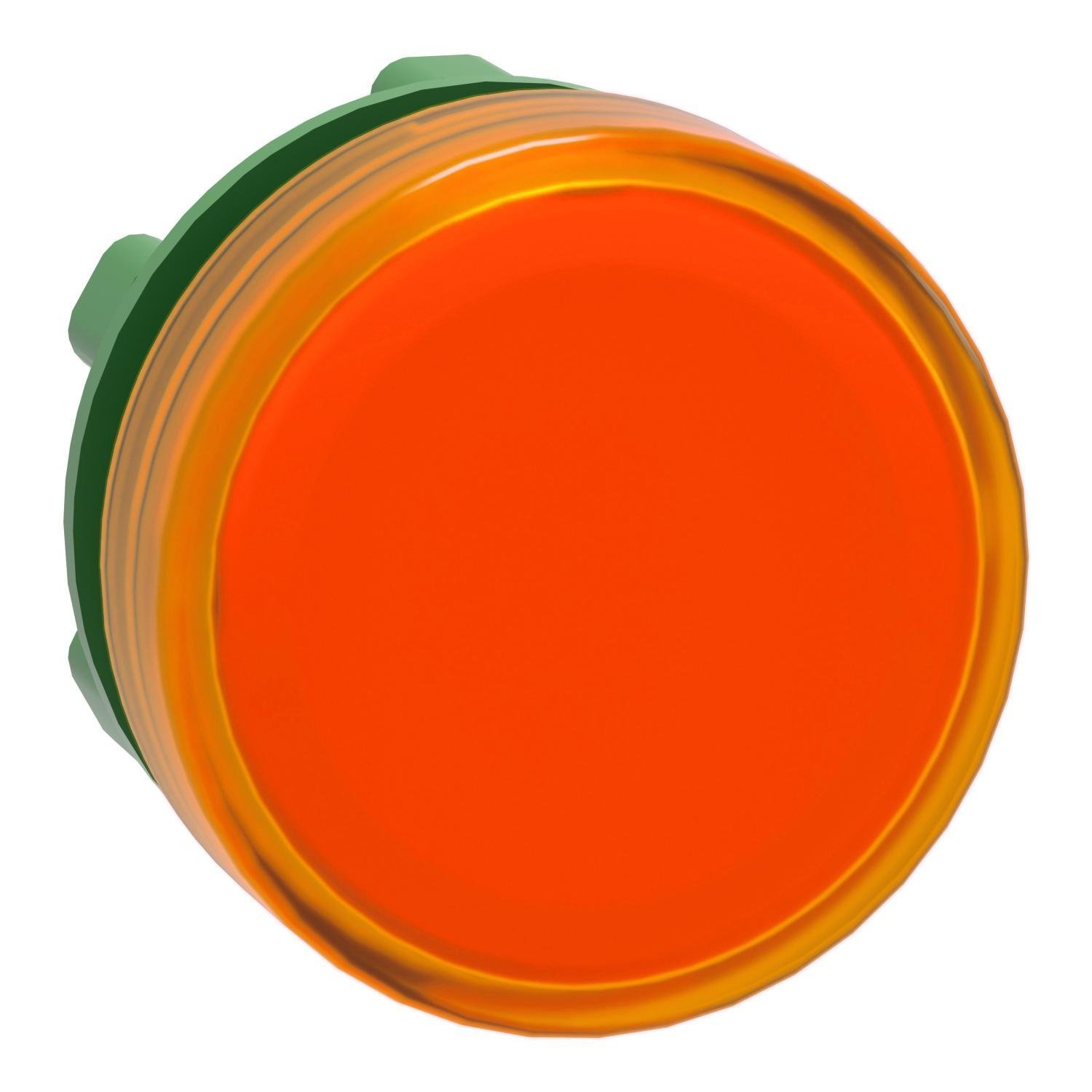 Picture of ZB5AV053 - Head for pilot light, Harmony XB5, plastic, orange, 22mm, plain lens, BA9s base fitting