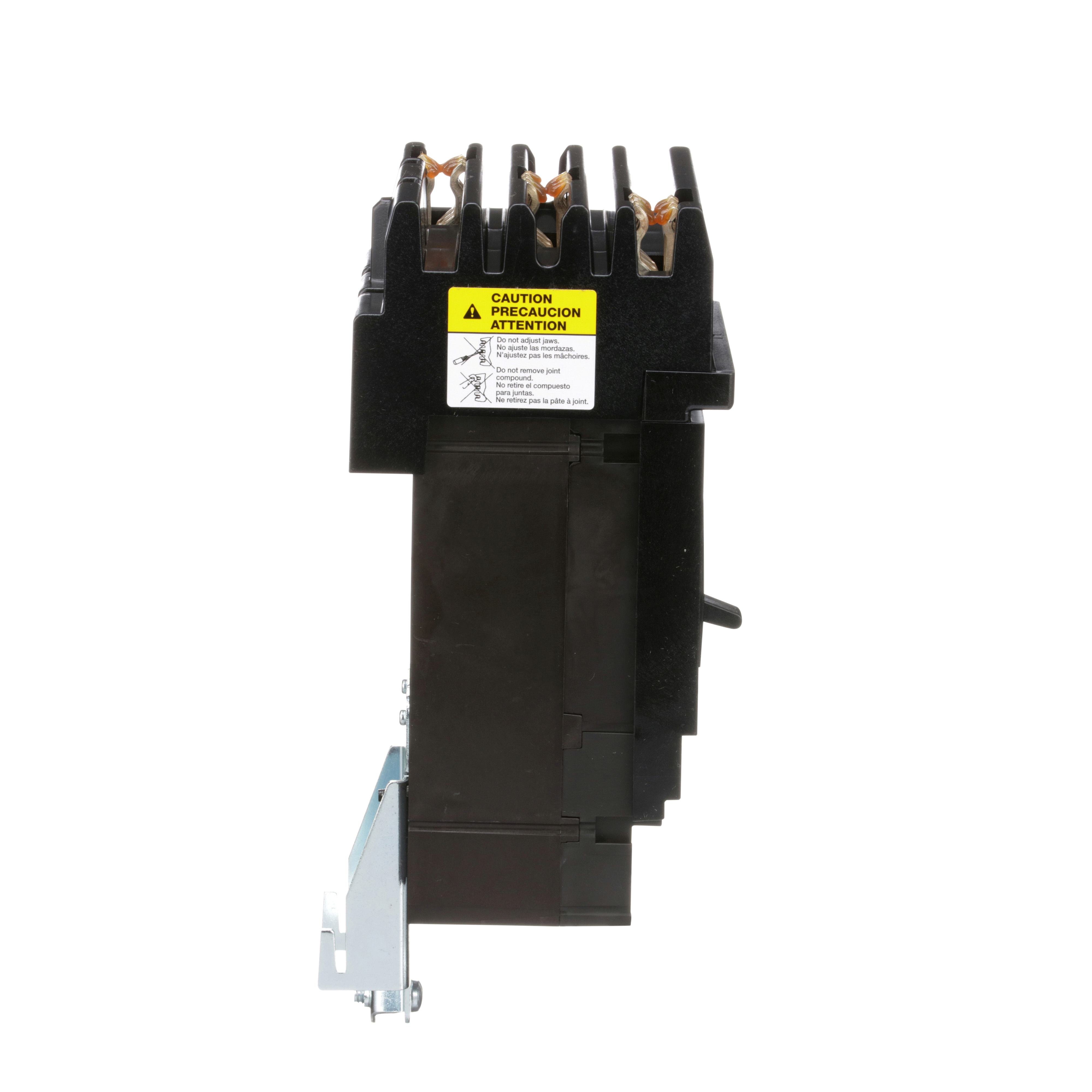 Picture of JGA36225 - Circuit breaker, PowerPacT J, 225A, 3 pole, 600VAC, 18kA, I-Line, thermal magnetic, 80%, ABC