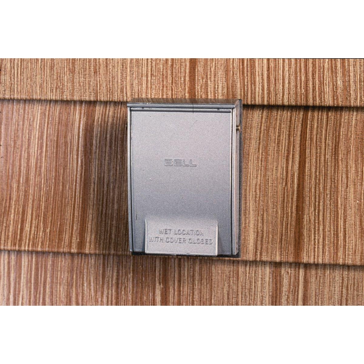 Picture of 5026-0 - 1-Gang RAYNTITE® Weatherproof Cover, Vertical, 1.593 in. Dia., Gray