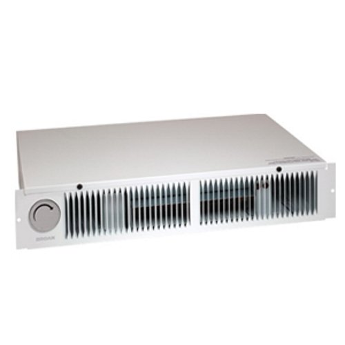 112 - Kickspace Heater, White, 1500W 240VAC, 750/1500W 120VAC, with built-in thermostat.