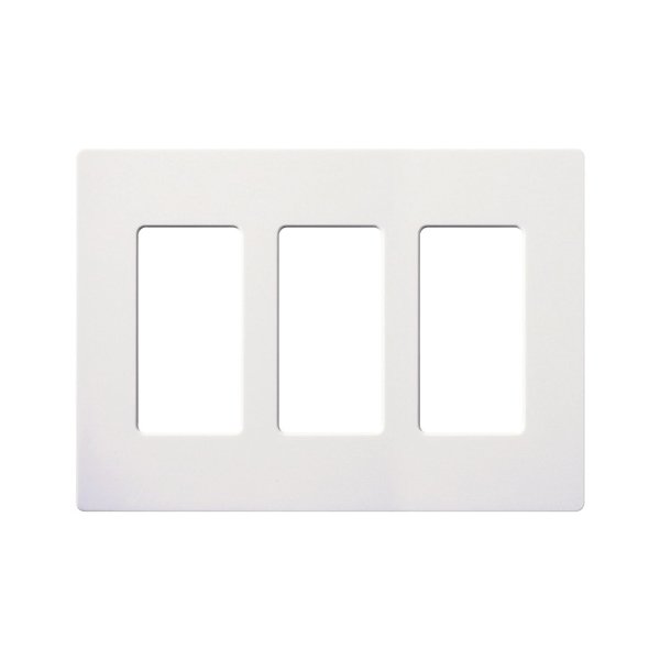 CW-3-WH - CLARO WALLPLATE 3 GNG WH