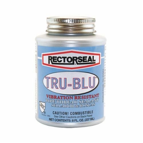 31551 - RectorSeal Tru-Blu 31551 Pipe Thread Sealant, Fast-Dry, PTFE Enriched, Plumbing, 1/2 Pint