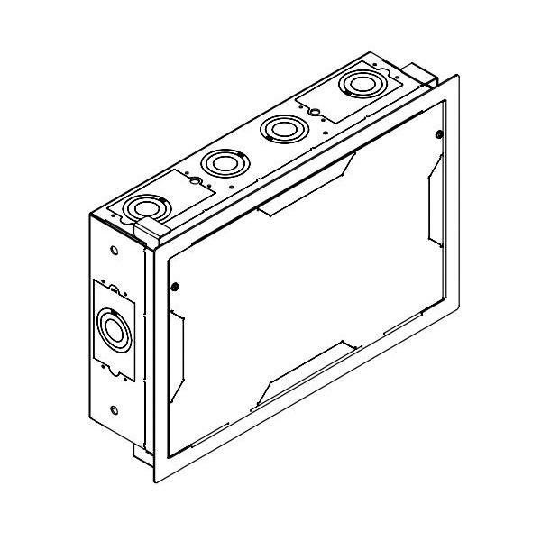 WMPAC525FC - WMPAC525 In-Wall Storage Box with Flange and Cover