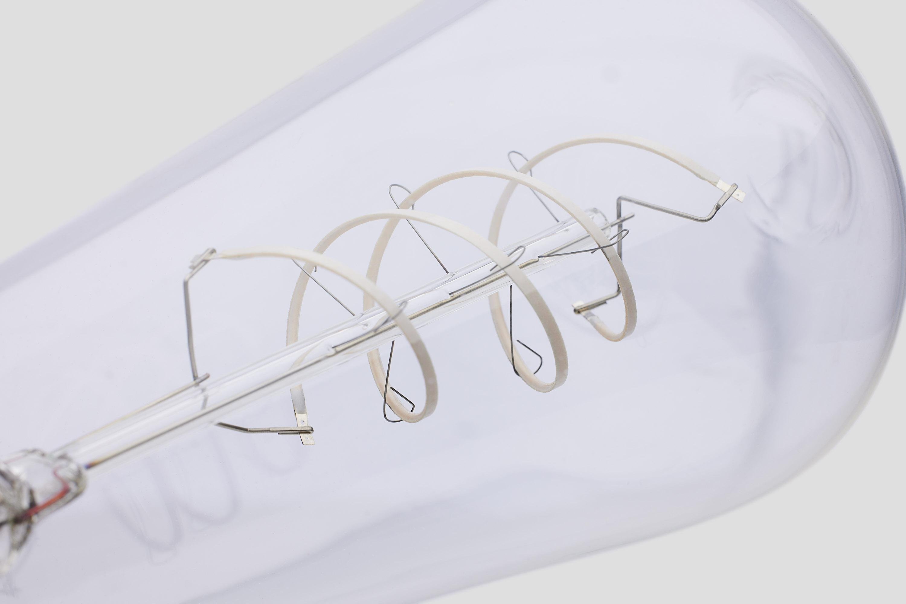 Picture of S11520 - 6 Watt LED - Reminiscent - Flex Gray Coil Filament - ST19 - Medium Base - 2700K CCT - Clear - 120 Volt