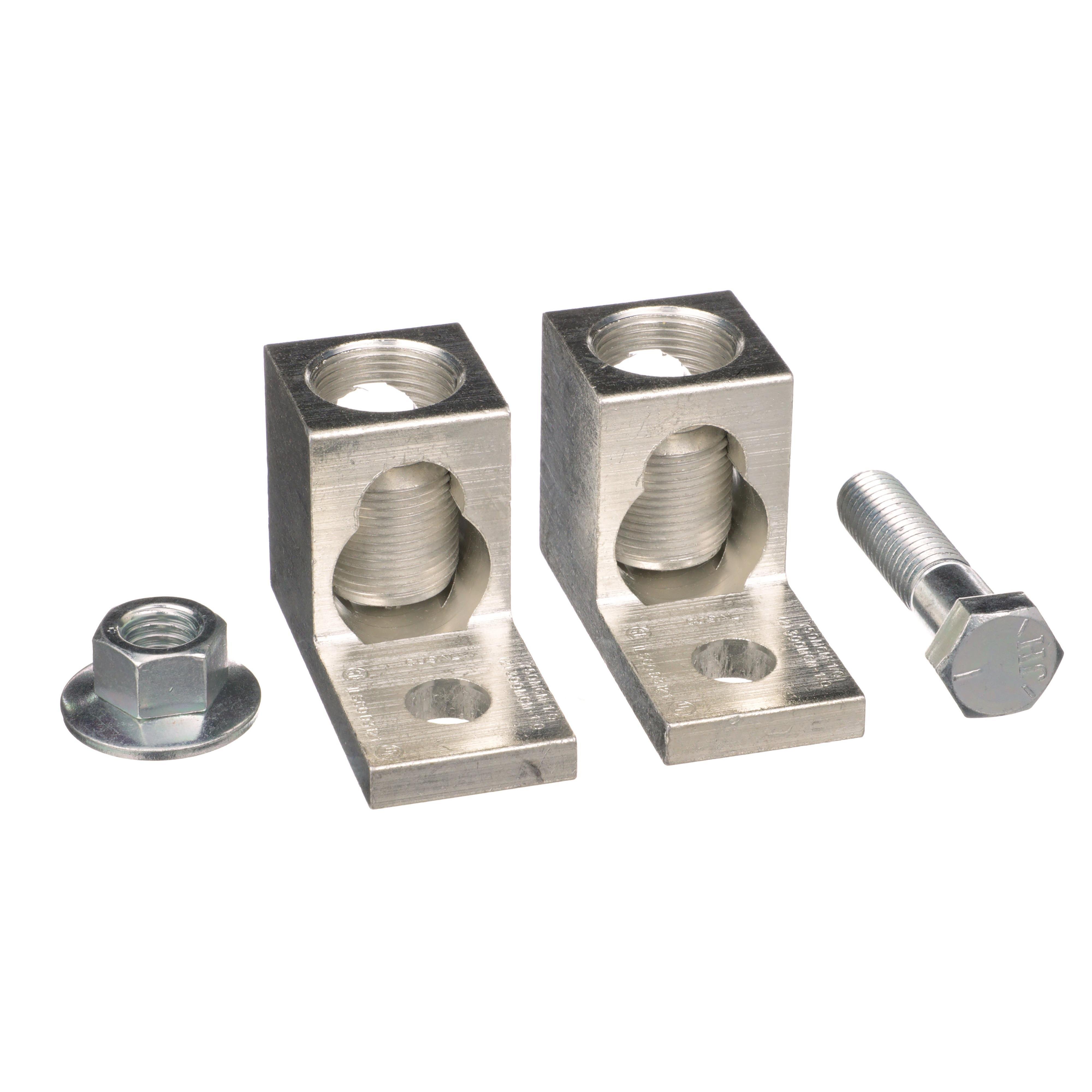 AL2500RK - Circuit breaker accessory, PowerPacT R, lug kit, mechanical, 2500A, 1/0 AWG to 750kcmil, unit mount, Al, qty 2