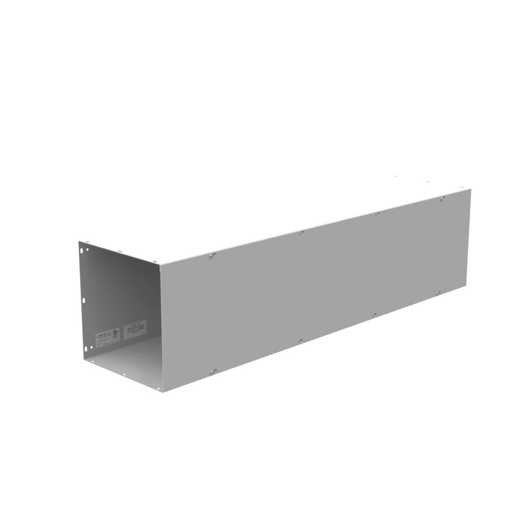 Picture of 121248-GSC1-NK - 12x48x12 Screw Cover Wireway Type 1 UL Listed Steel No Knockouts ANSI 61 Gray