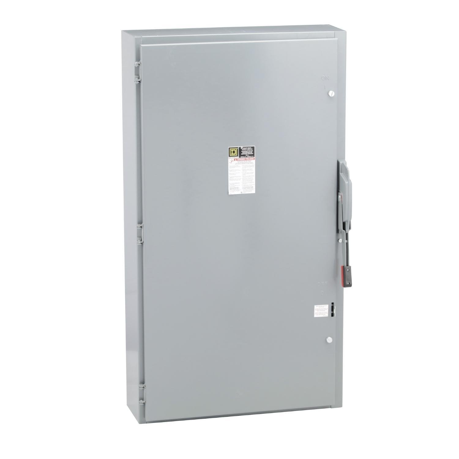 Picture of HU365 - Safety switch, heavy duty, non fusible, 400A, 3 wire, 3 pole, 350hp, 600VAC/DC, NEMA 1