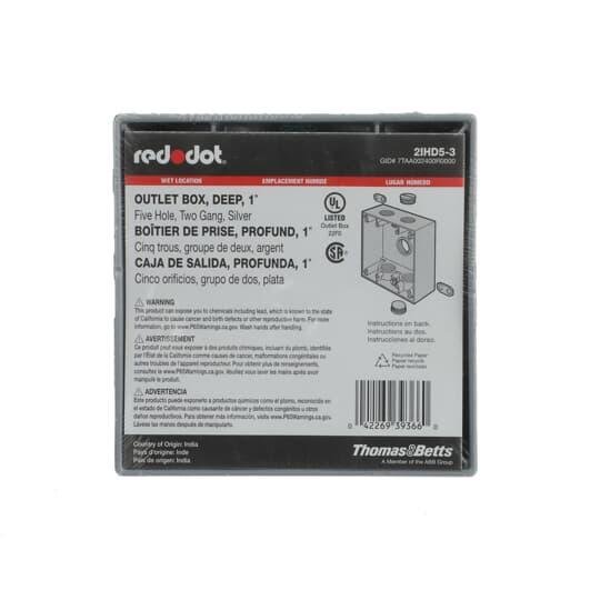 Picture of 2IHD5-3 - Device Boxes, Covers & Accessories