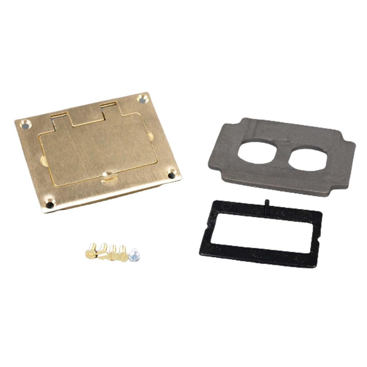828GFITC - Omnibox® Rectangular Brass GFI Cover Plate