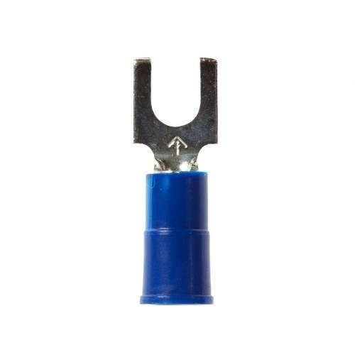 Picture of BFV14-8Q-V - 3M™ Highland™ Vinyl Insulated Block Fork Terminal BFV14-8Q, AWG 16-14,25/bag, suitable for use in a terminal block