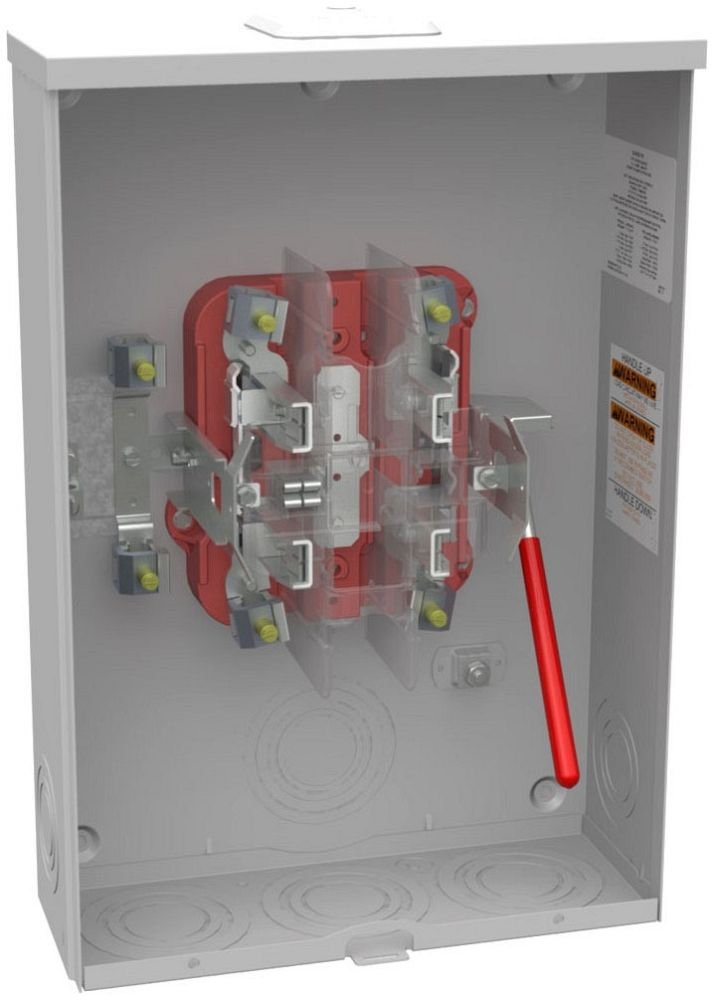 U2860-XL-5T9-QG - 5 Terminal Ringless Small Closing Plate 5th Terminal 9 Oclock Position Lever Bypass