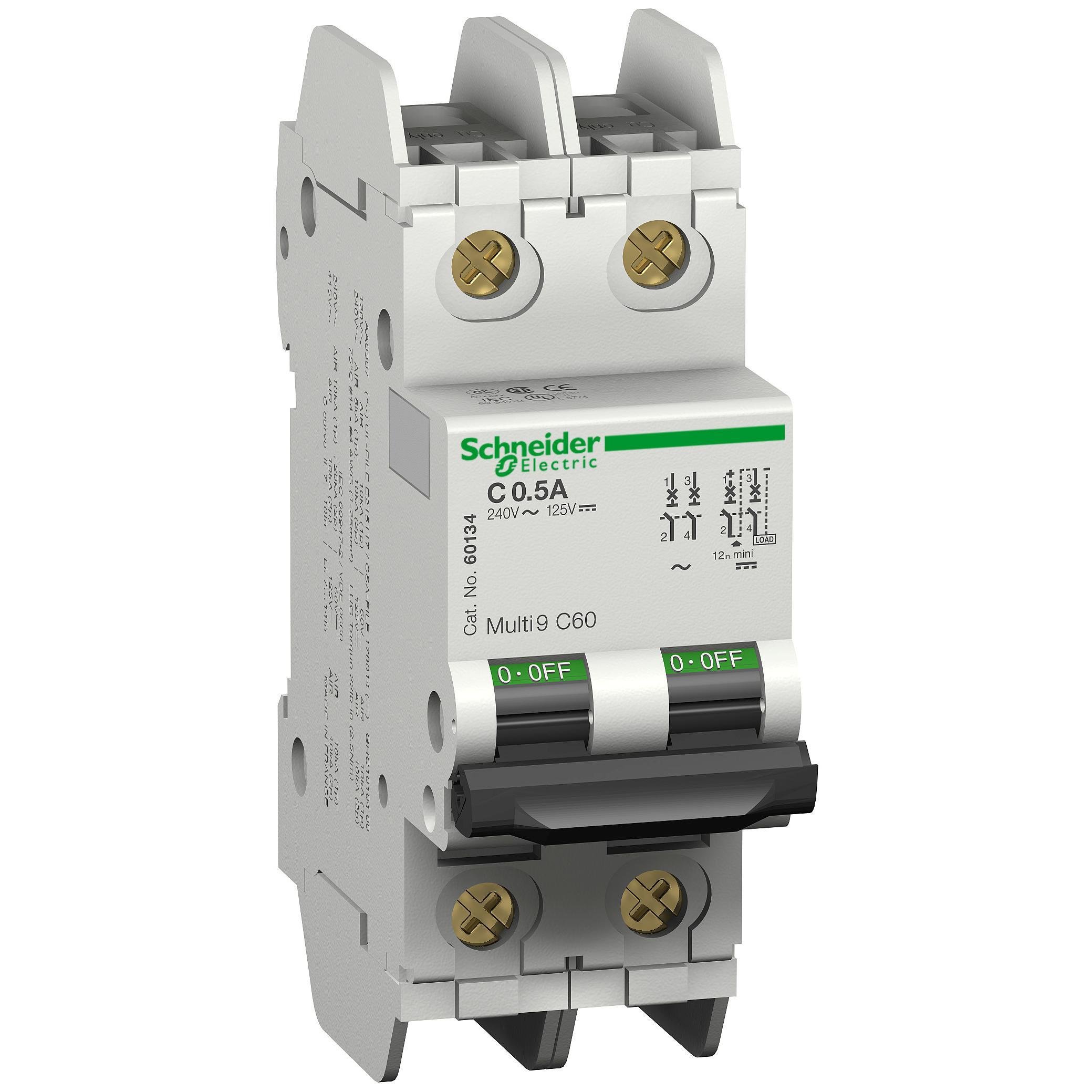 60140 - Mini Circuit Breaker, 2P 5A
