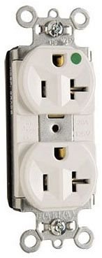 PAS PT8300-HW 20A 125V H-GR PIGTAIL 5-20R RCPT WHT