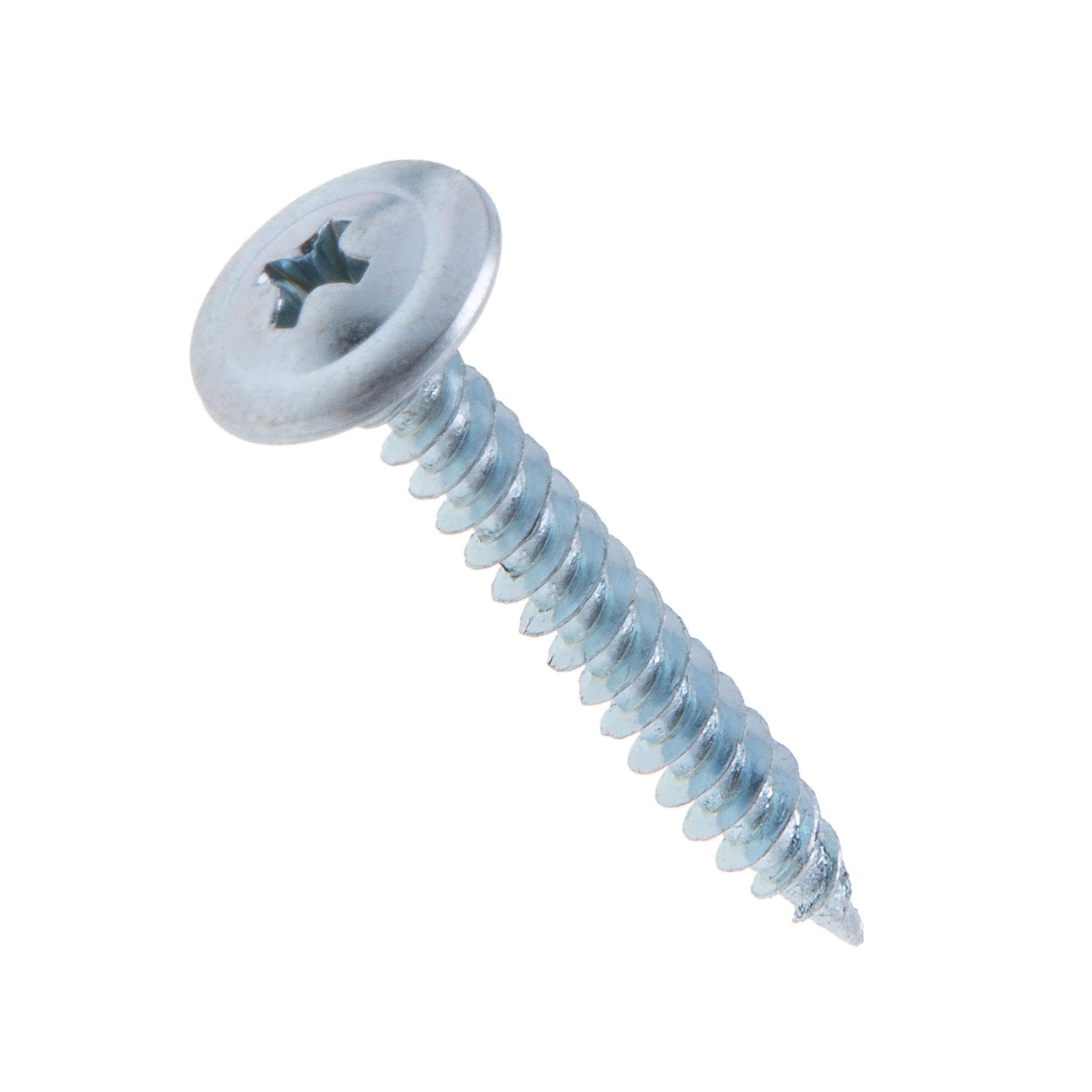 Picture of JWDW1C - 8 x 1/2 in. Wafer Head Phillips Sharp Point Drywall Screws - Steel Zinc - 100qty