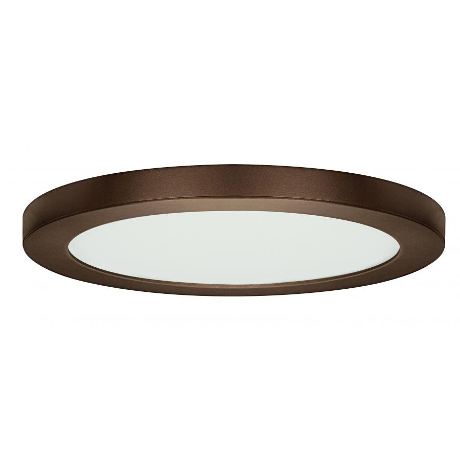 S29652 - 25 watt - 13" Flush Mount LED Fixture - 3000K - Round Shape - Bronze Finish - 120 volts