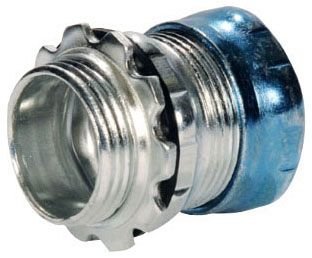S1013RT - 1 1/4" Steel EMT Raintight Compression Connector