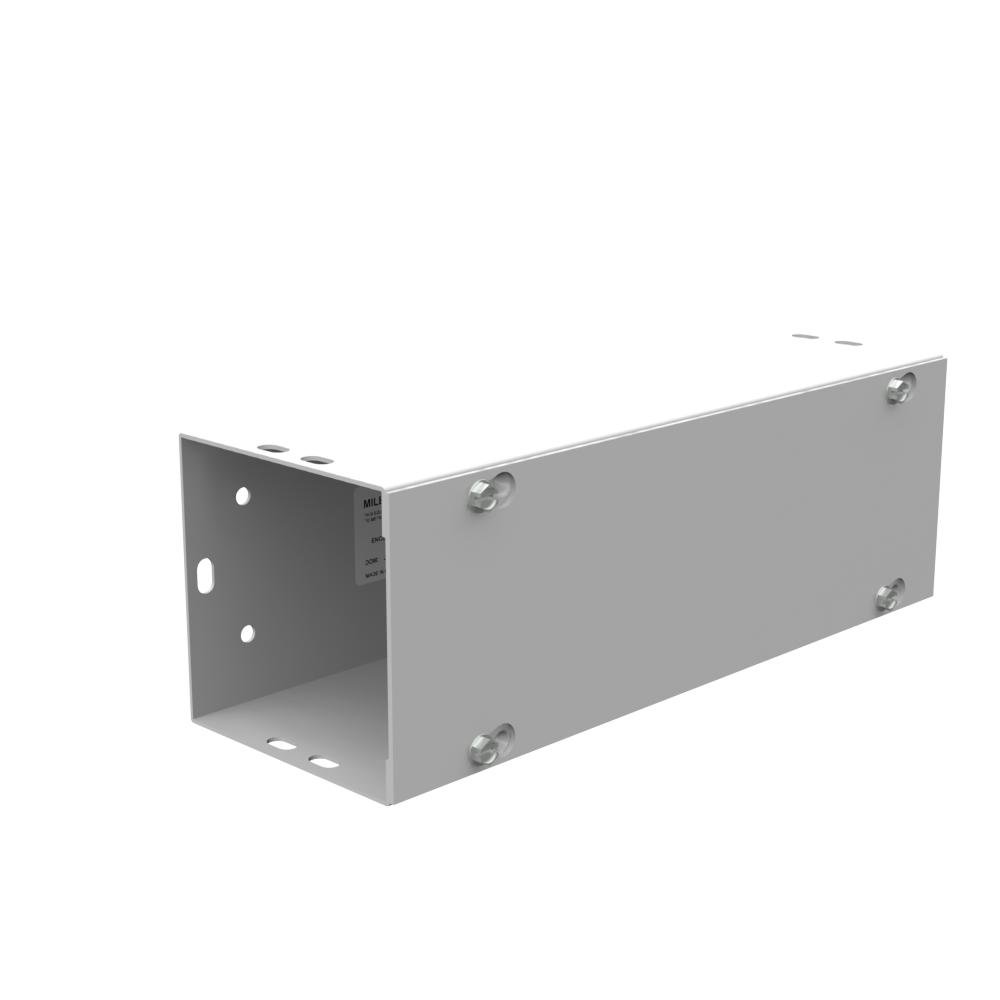 Picture of 4412-GSC1-NK - 4X12x4 Screw Cover Wireway Type 1 UL Listed Steel No Knockouts ANSI 61 Gray