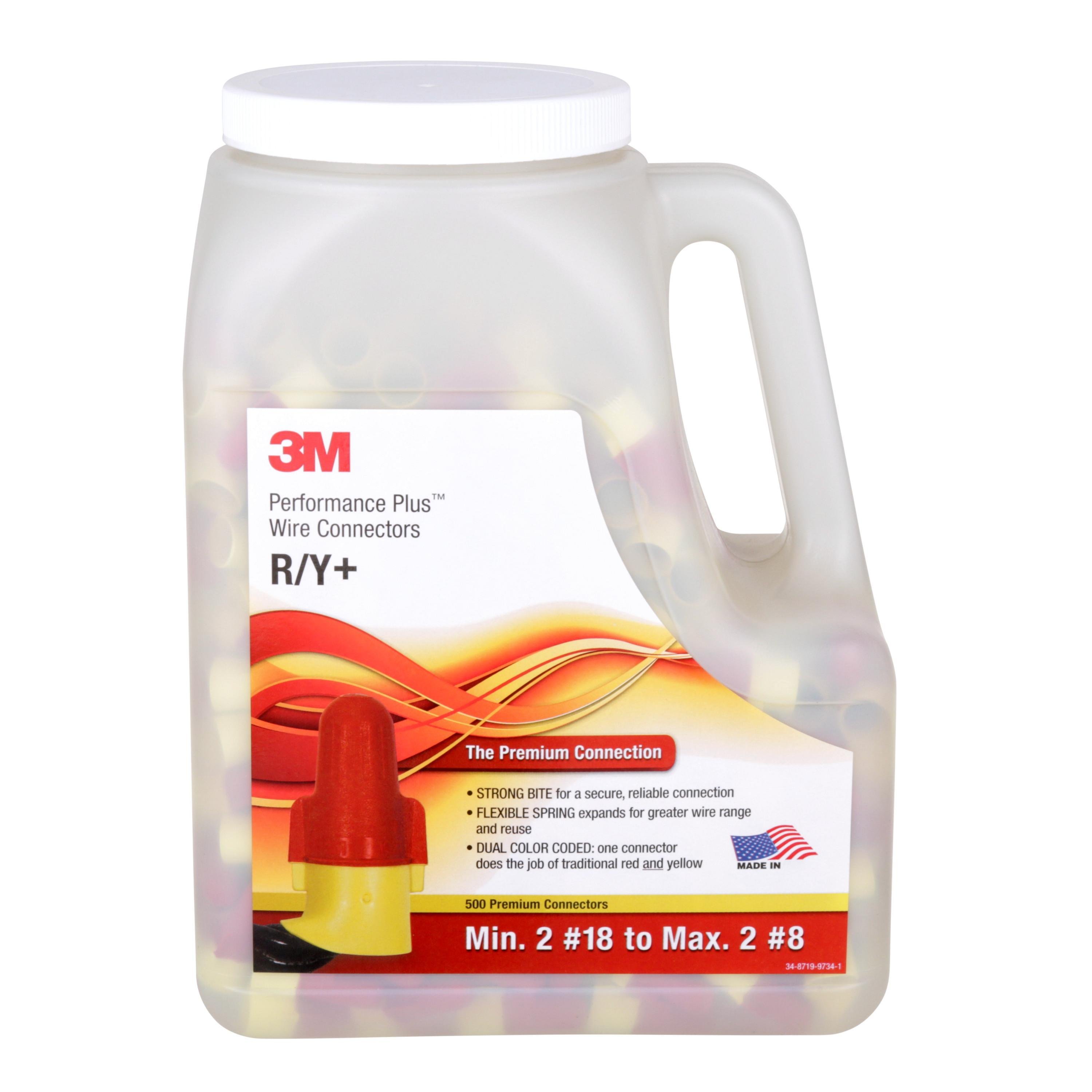 Picture of R/Y+JUG - 3M™ Performance Plus™ Wire Connector R/Y+JUG, 500 per Jug