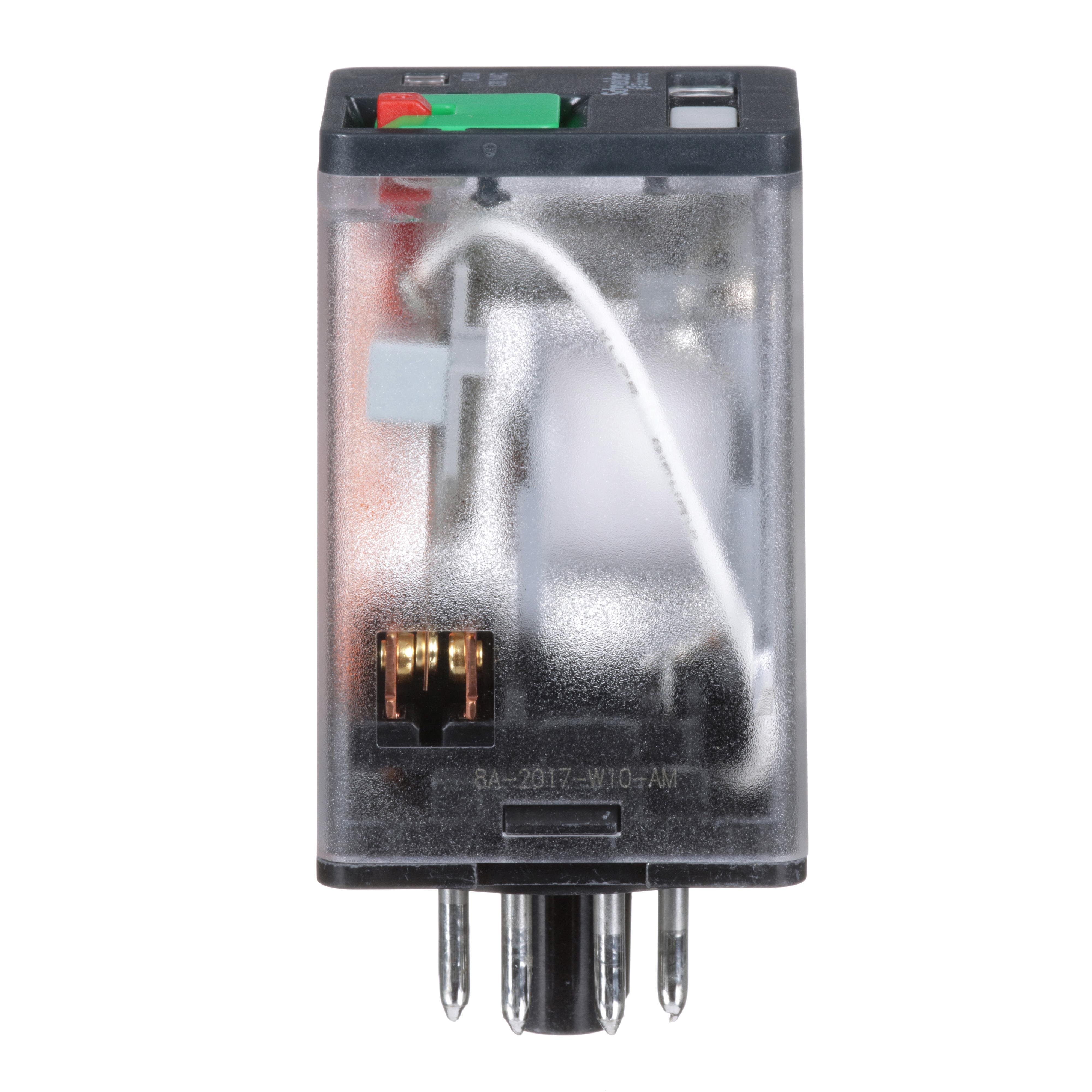 Picture of RUMC22F7 - Harmony RUM, universal plugin relay, 2 C/O, octal base, 10 A, 120 VAC, with LED